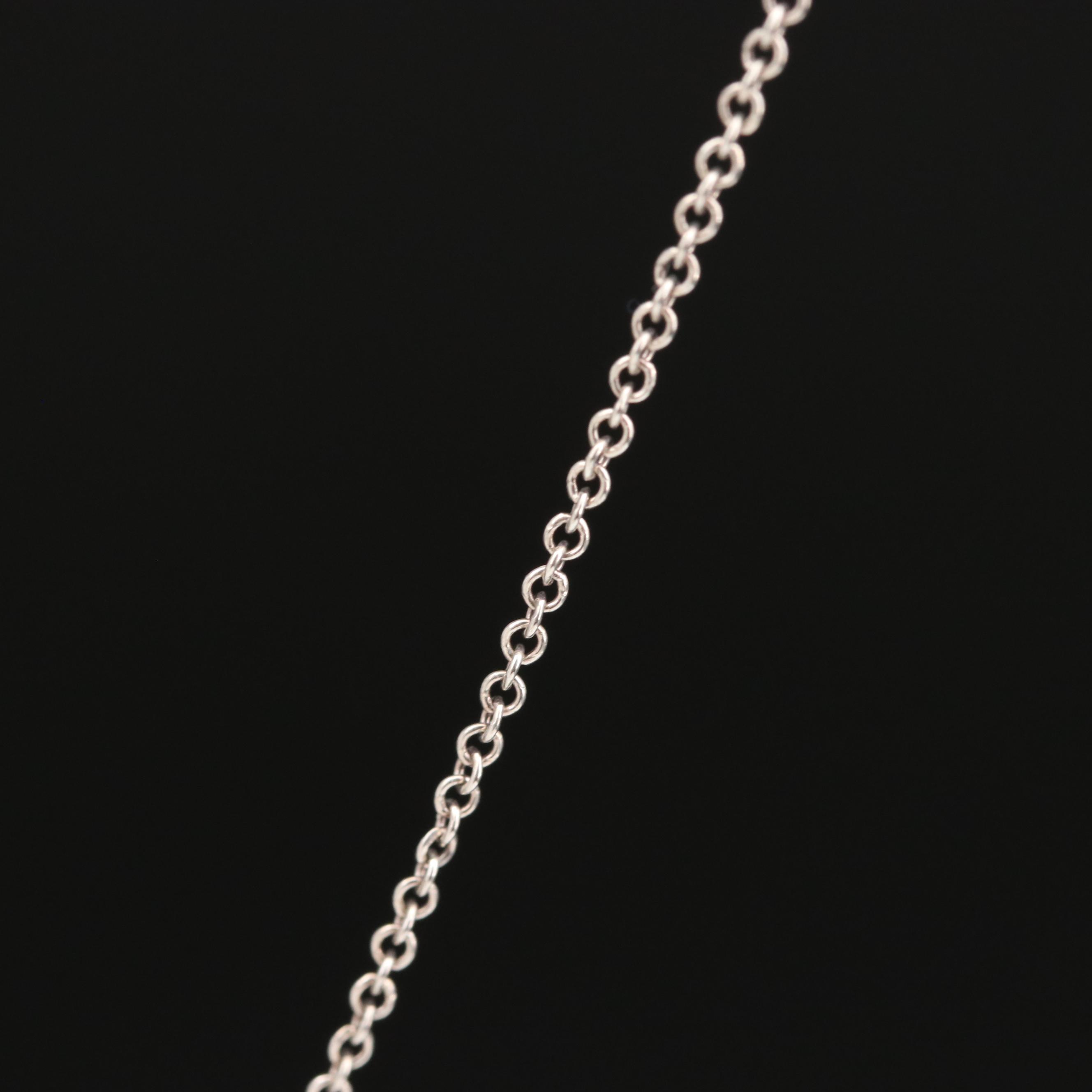 Tiffany & Co. "Return to Tiffany" Mini Double Heart Tag Pendant Necklace