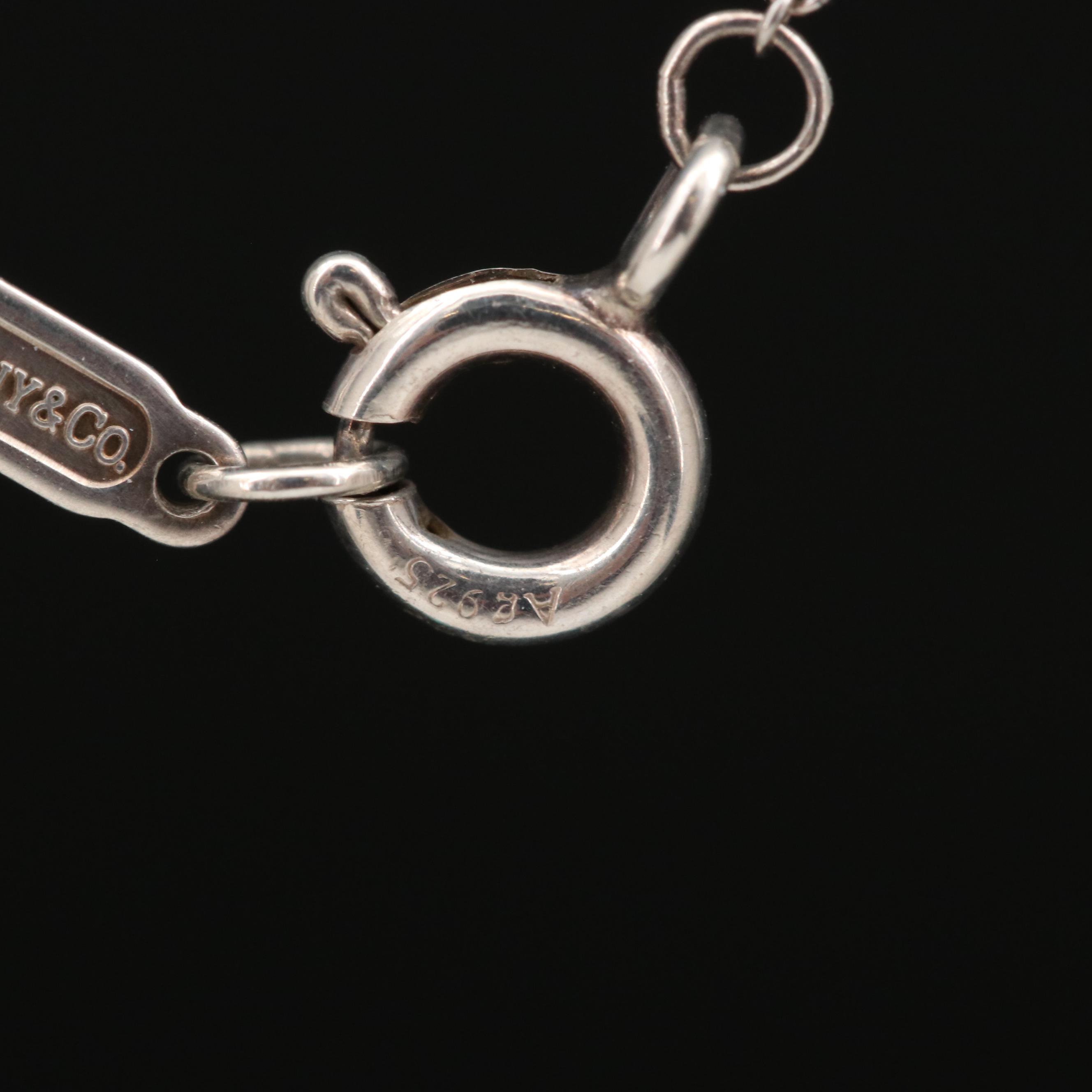 Tiffany & Co. "Return to Tiffany" Mini Double Heart Tag Pendant Necklace