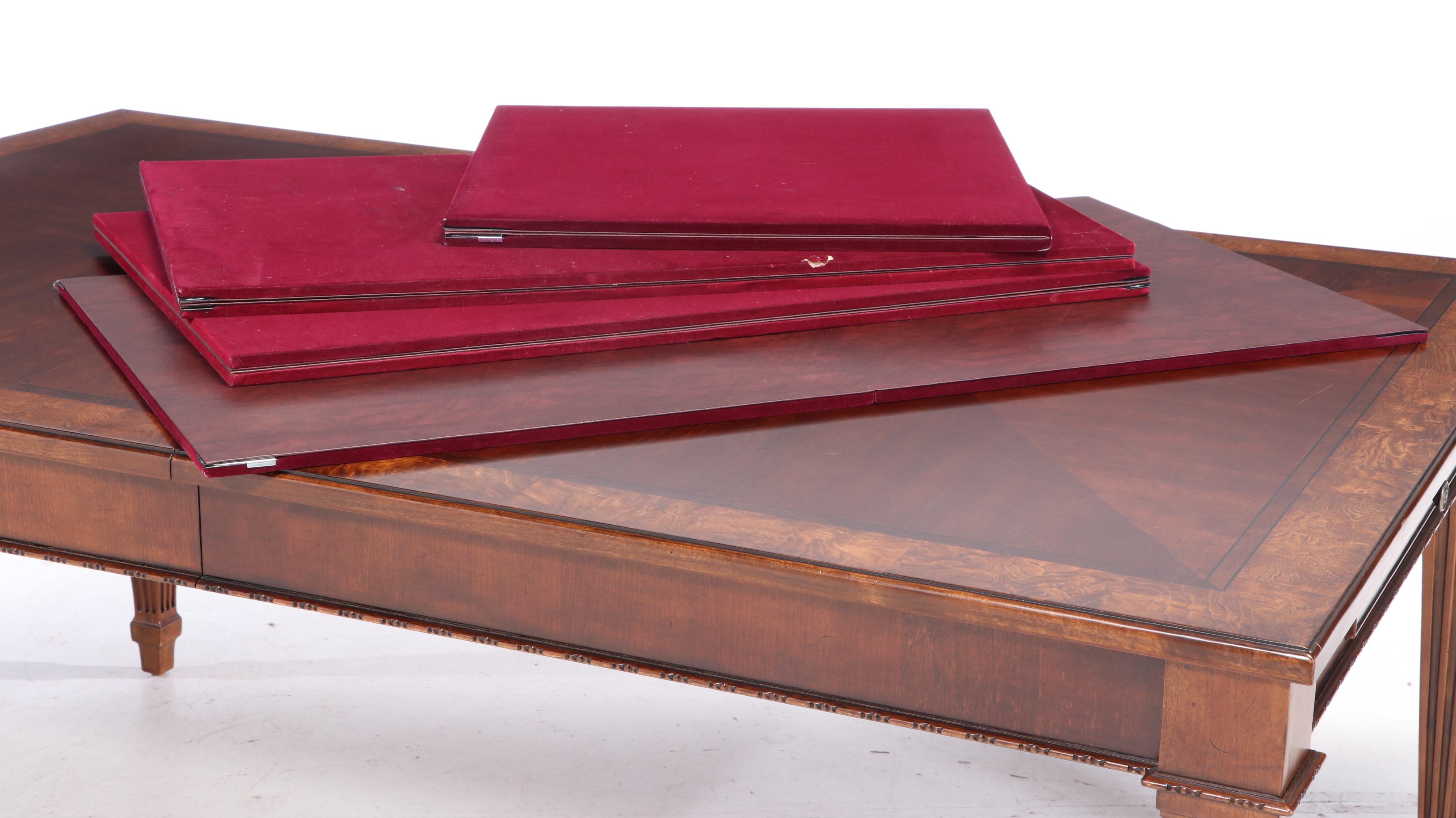 Ethan Allen "Goodwin" Dining Table and Eight "Adison" Chairs