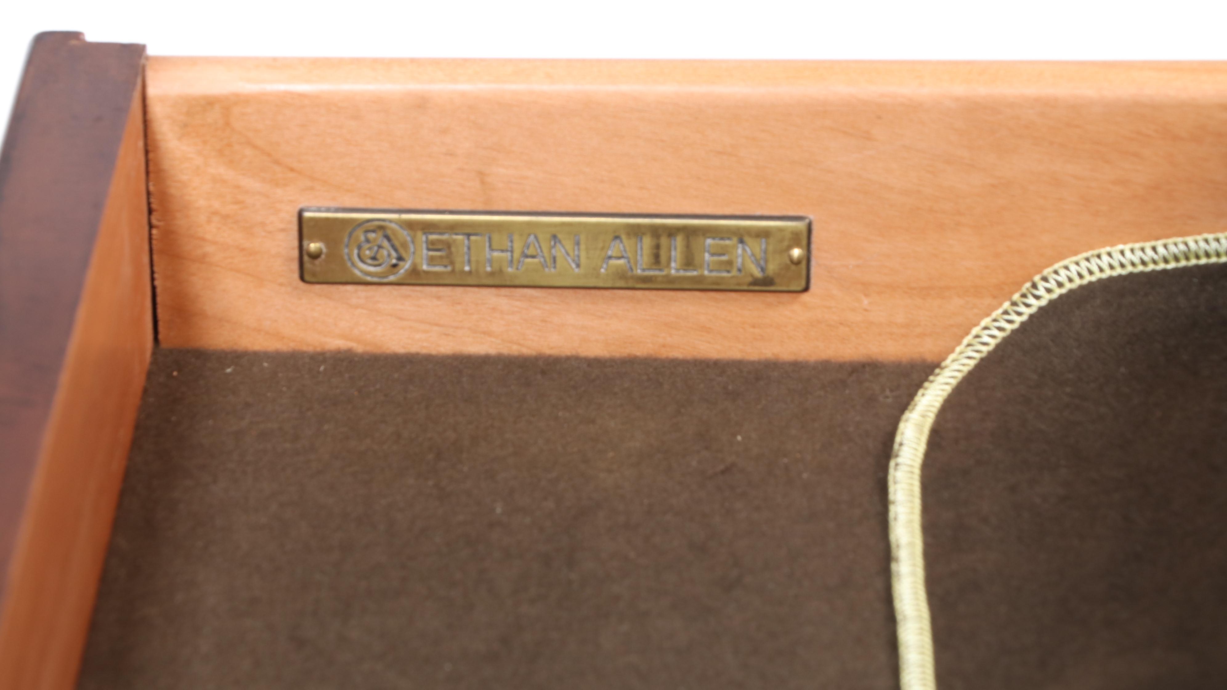 Ethan Allen "Goodwin" Dining Table and Eight "Adison" Chairs