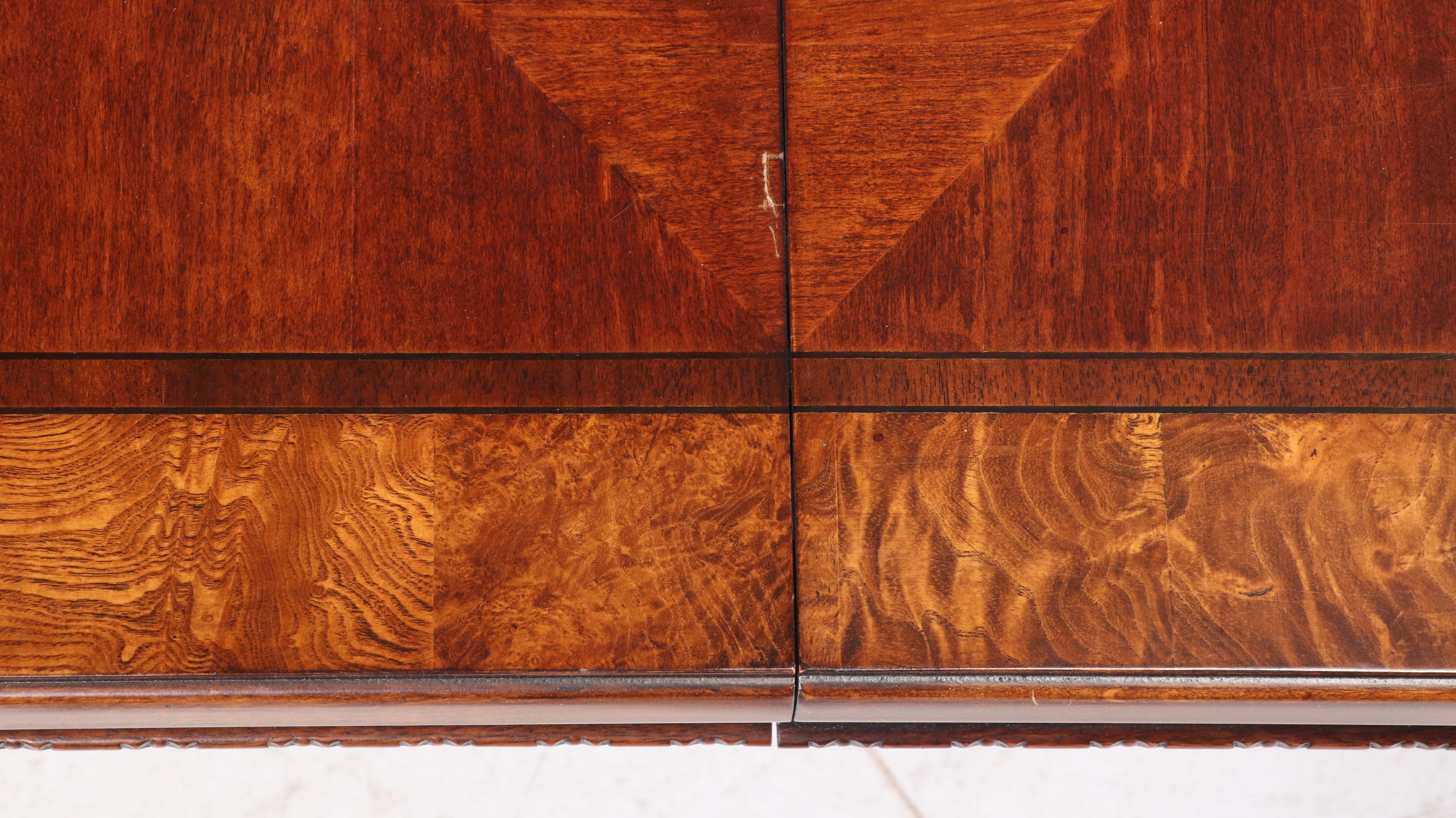 Ethan Allen "Goodwin" Dining Table and Eight "Adison" Chairs