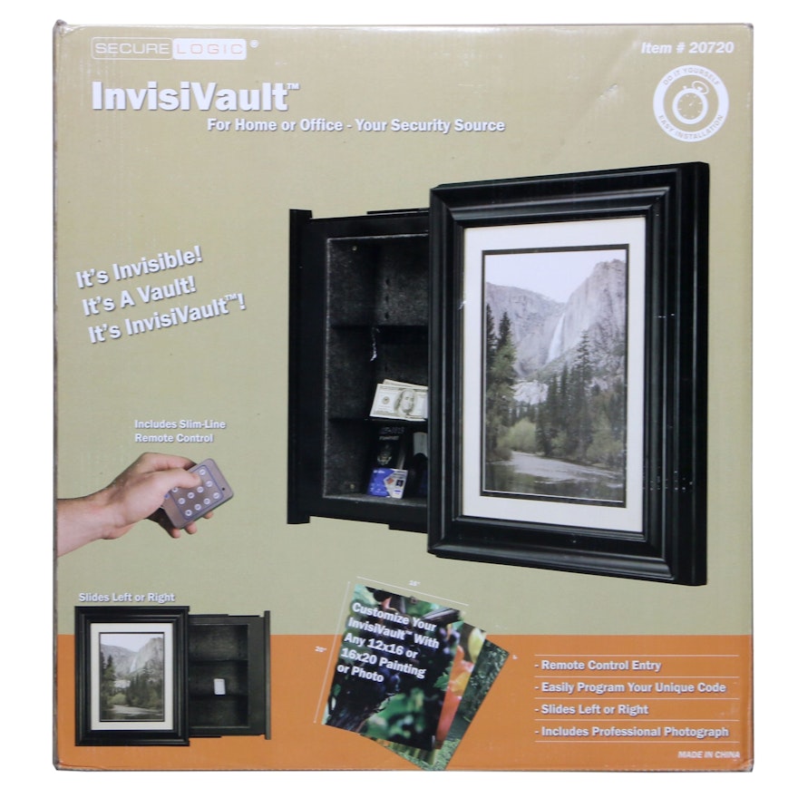 Secure Logic "InvisiVault" Wall Vault with Remote Control