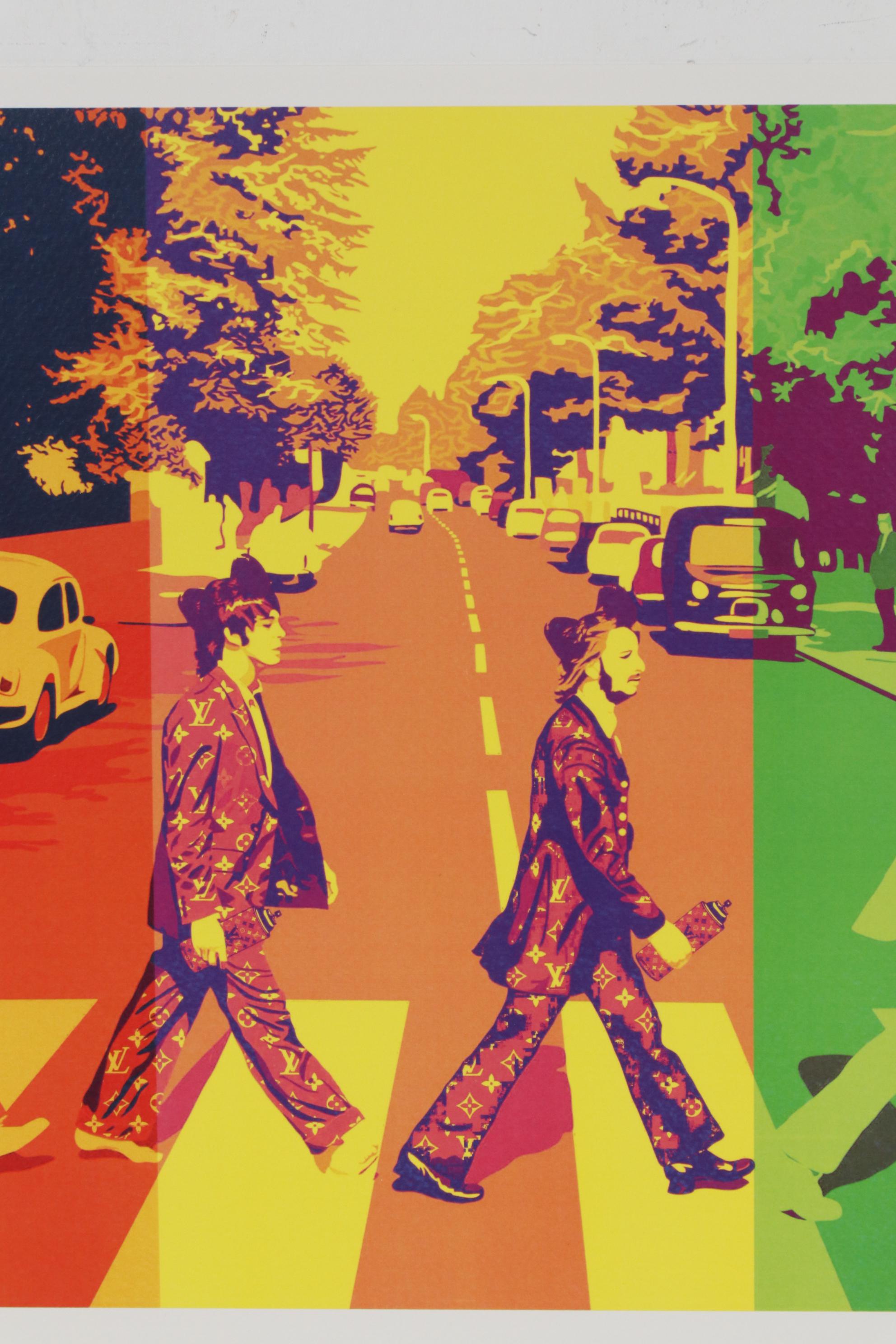 Death NYC Pop Art Graphic Print "Beatles Cross Mix", 2020