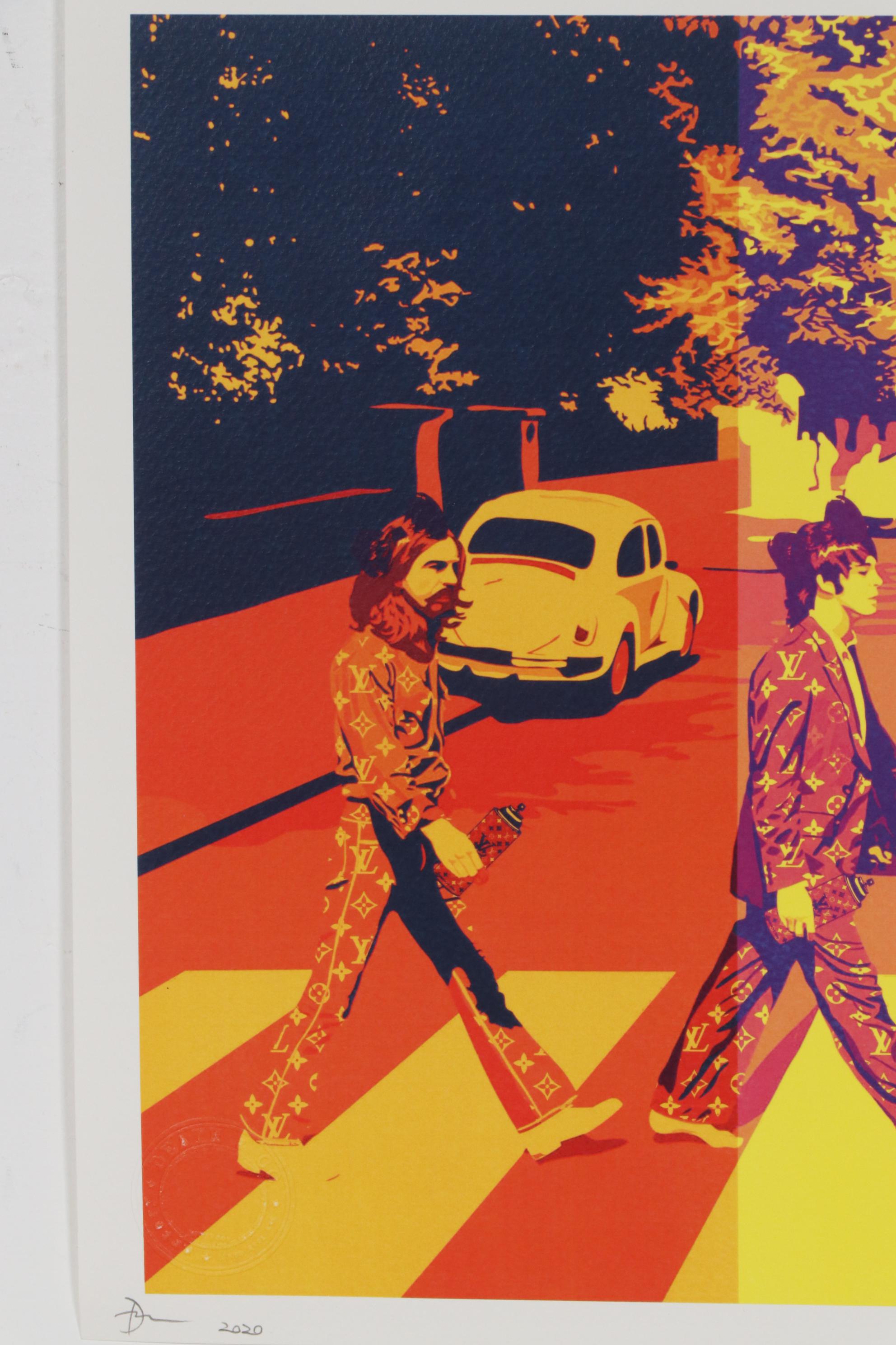 Death NYC Pop Art Graphic Print "Beatles Cross Mix", 2020