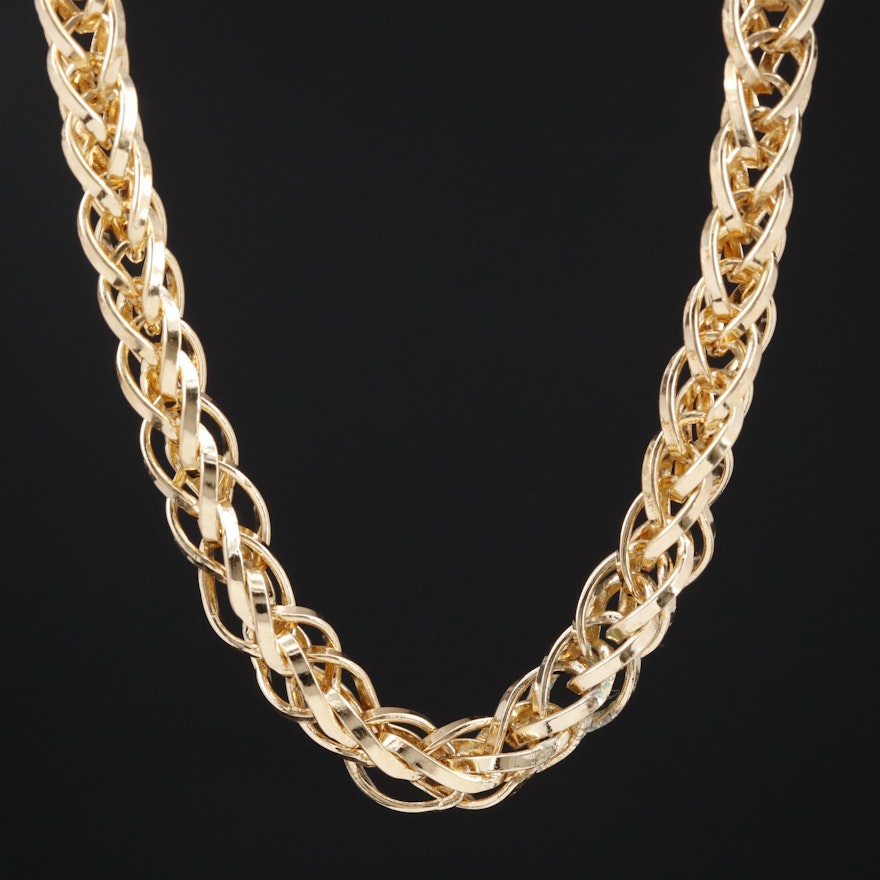 Sterling Silver Espiga Chain Necklace