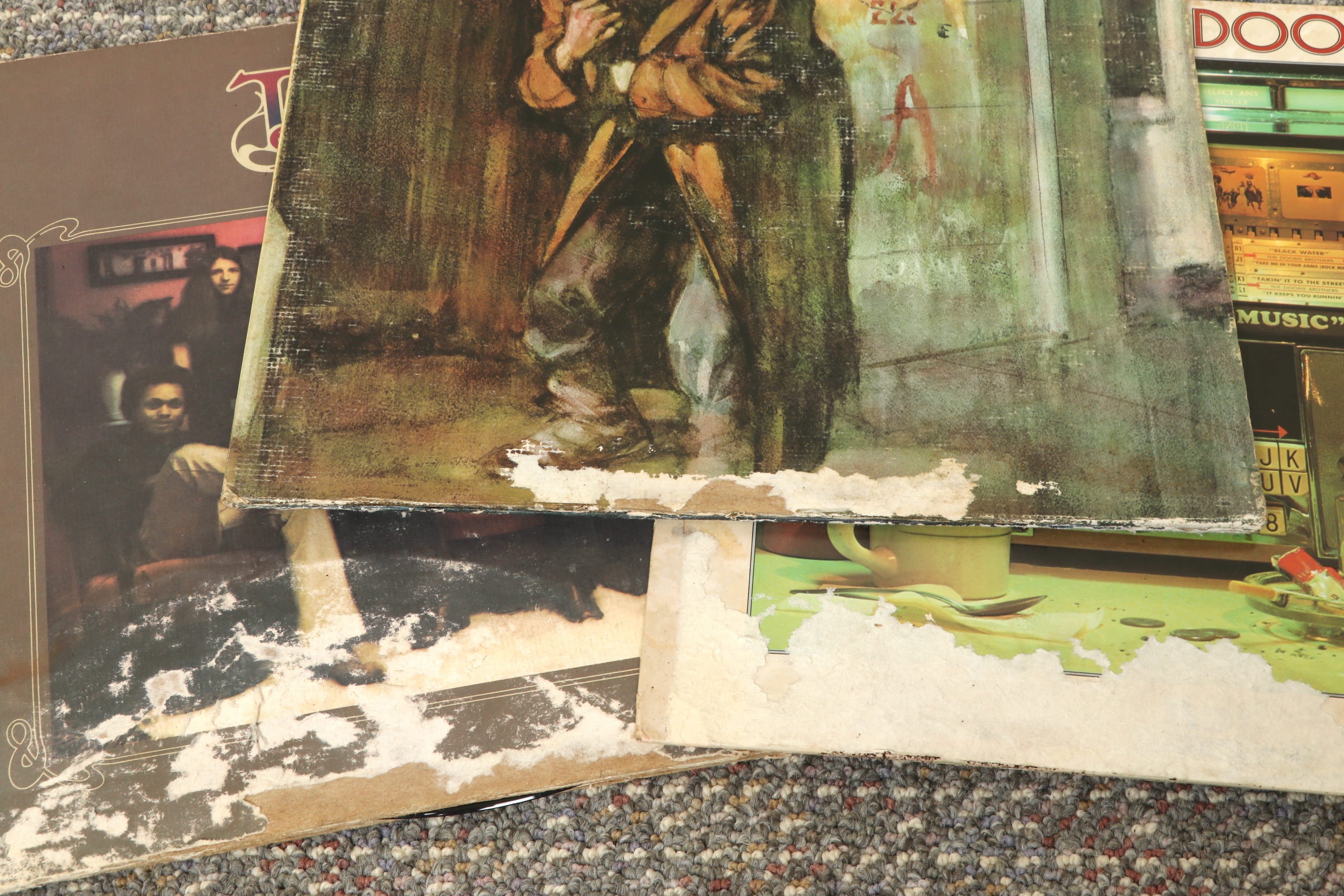 70-80s Rock Vinyl LP Records Featuring Jethro Tull "Thick as a Brick"