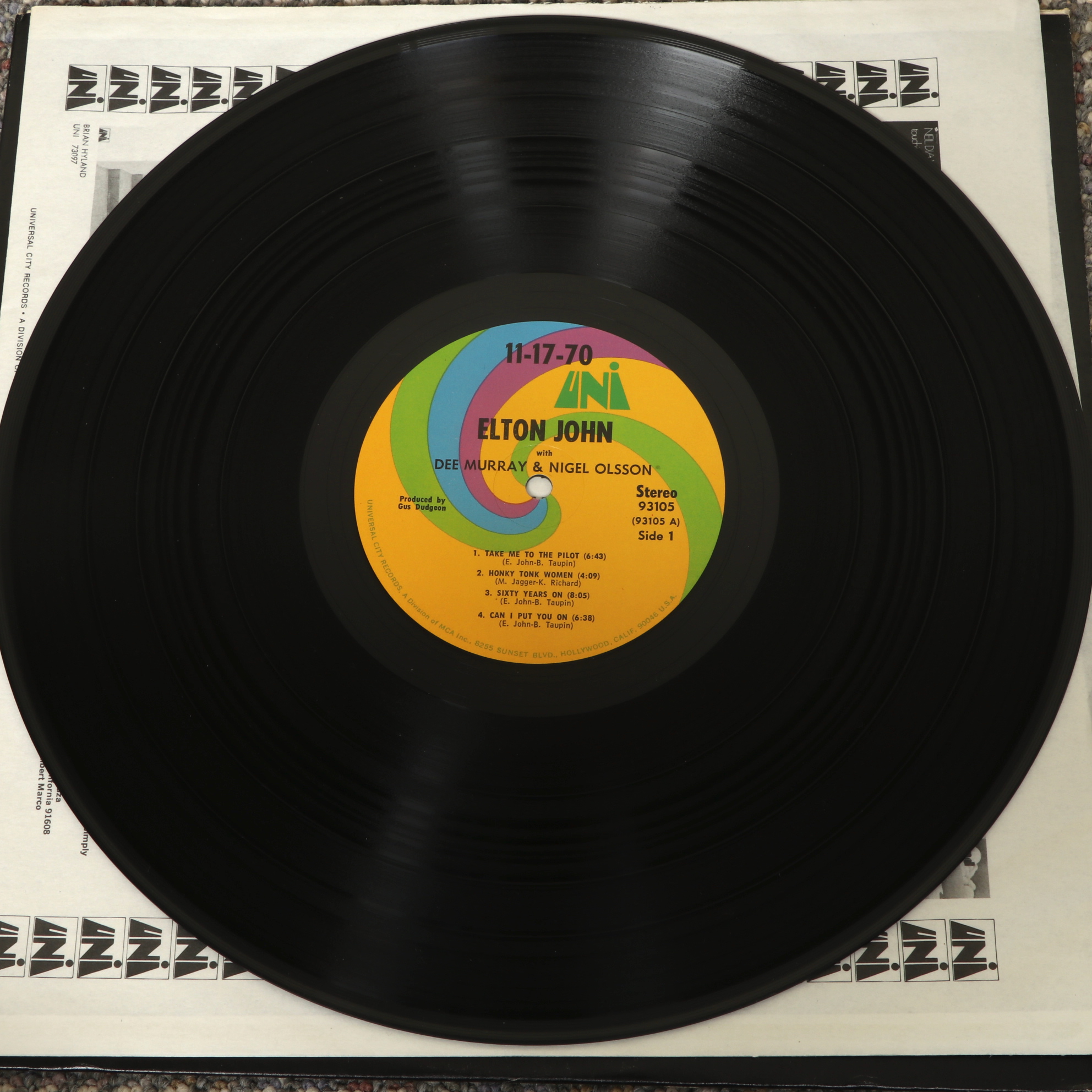 70-80s Rock Vinyl LP Records Featuring Jethro Tull "Thick as a Brick"