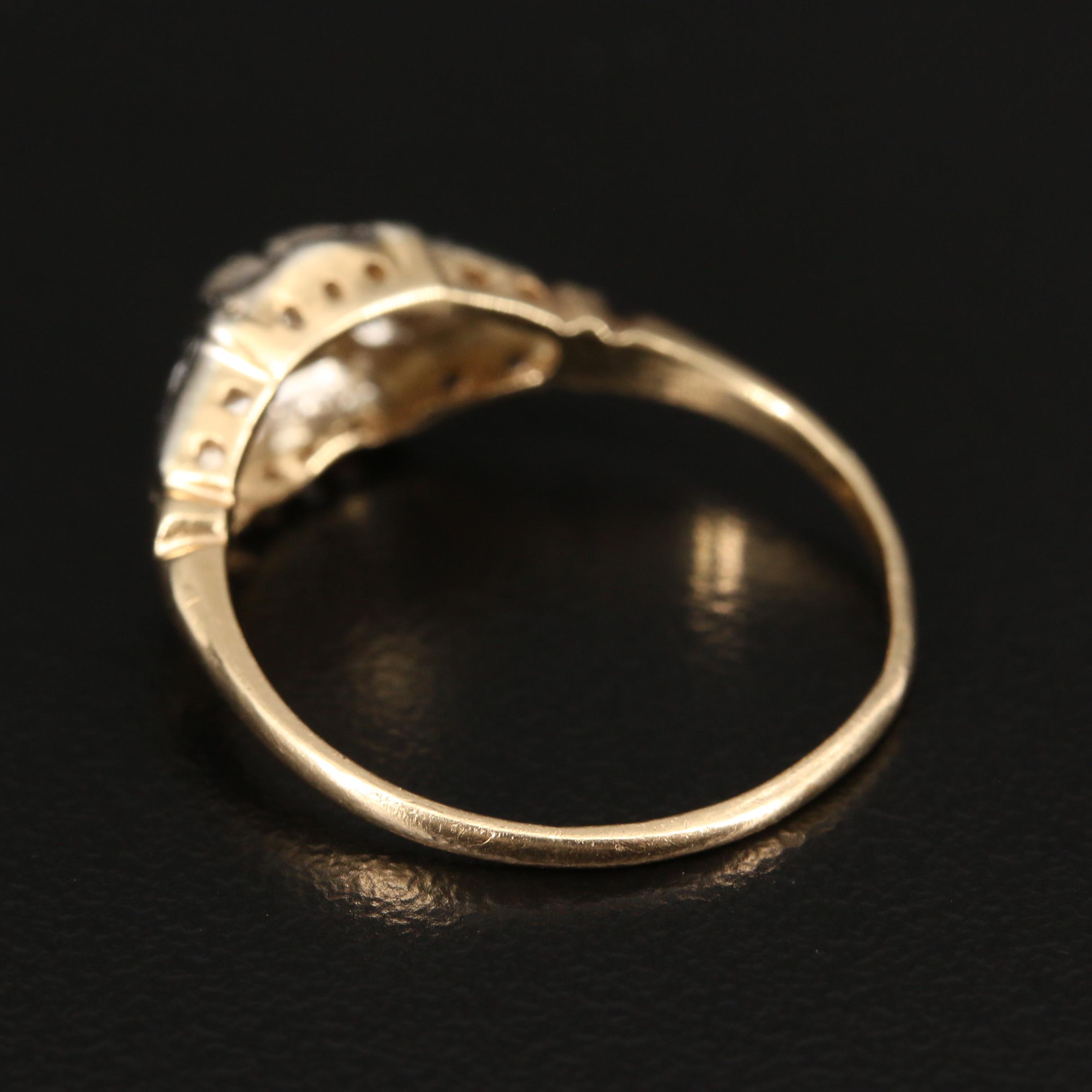 Art Deco Karlan & Bleicher Inc. 14K Diamond Ring