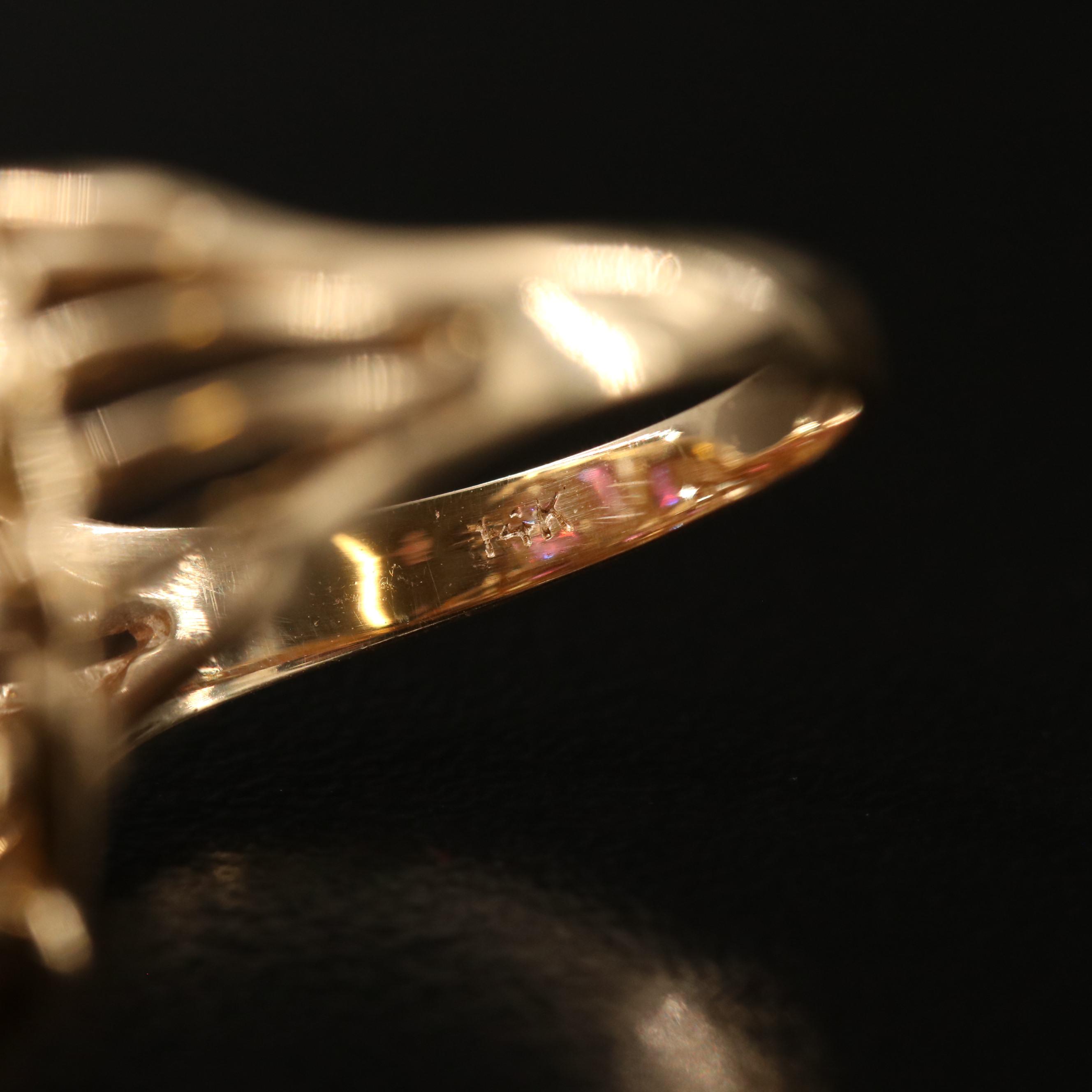 Vintage Franklin Mint Ruby and Diamond Bombé Ring