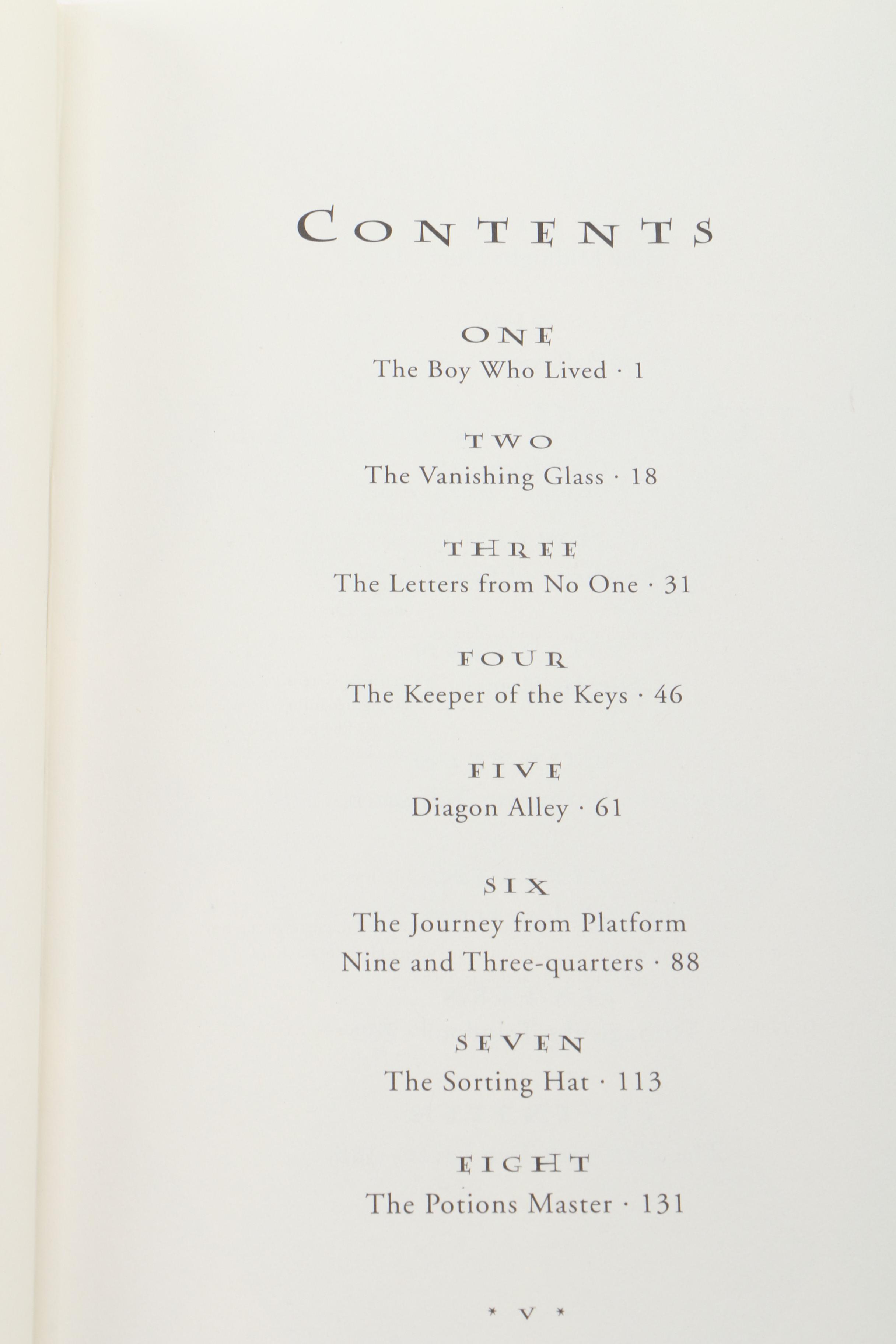 First American Edition "Harry Potter" Complete Series by J. K. Rowling