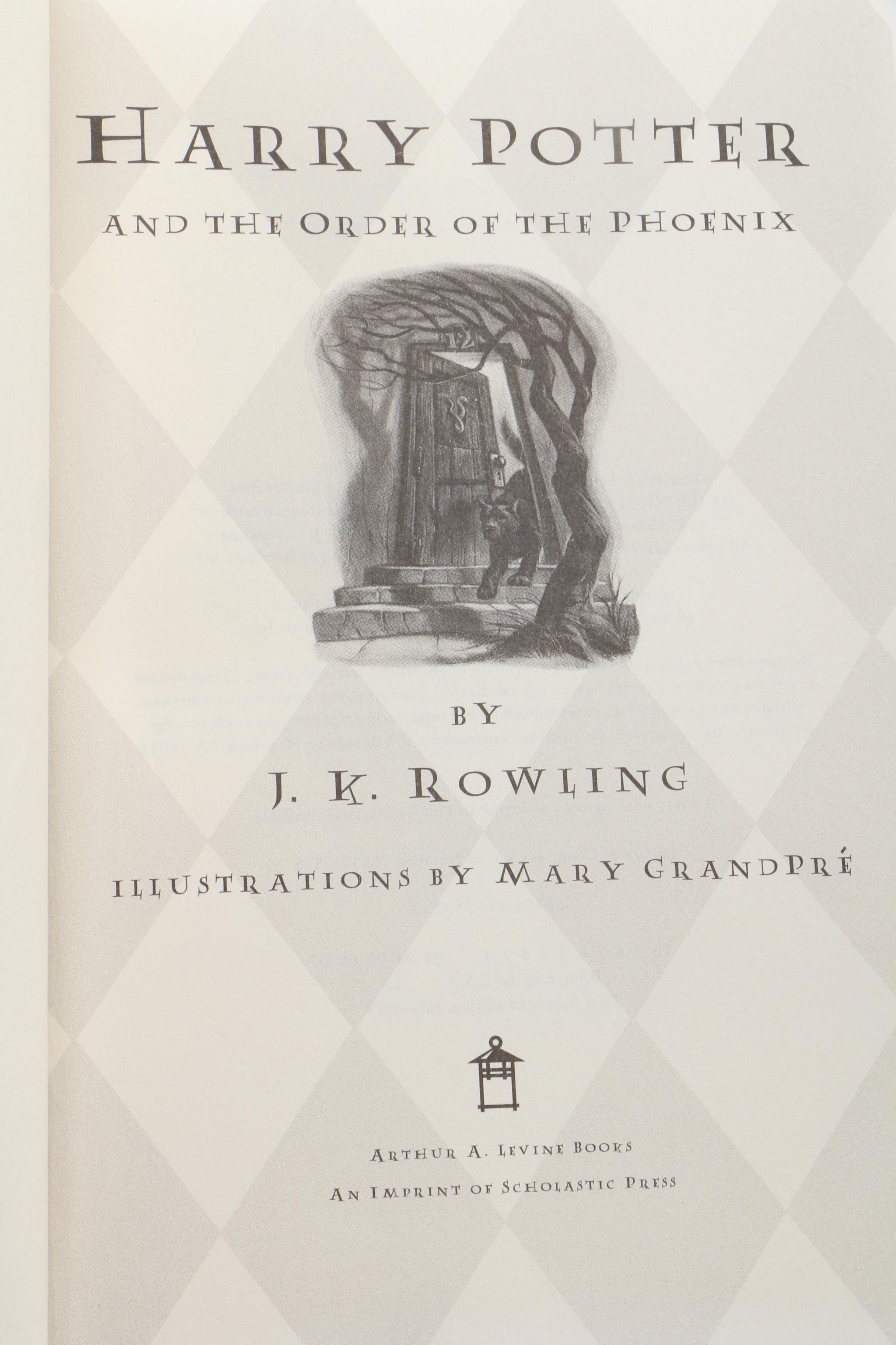 First American Edition "Harry Potter" Complete Series by J. K. Rowling