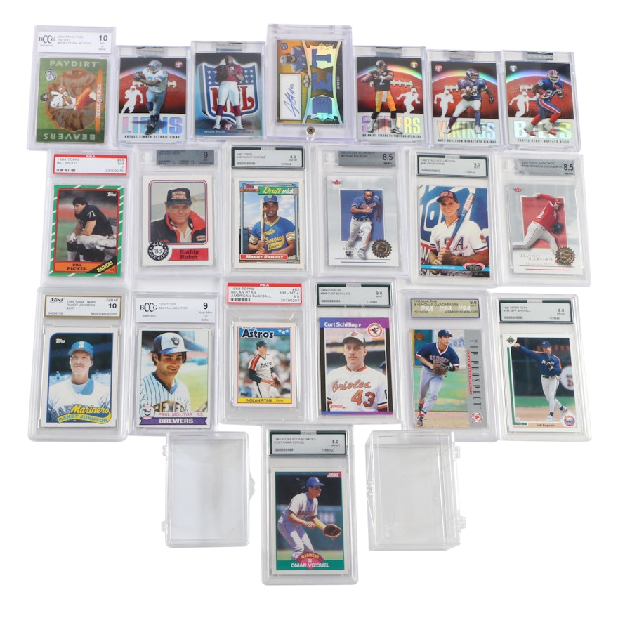 Professionally Graded Cards Including Randy Johnson, Nomar Garciaparra and More