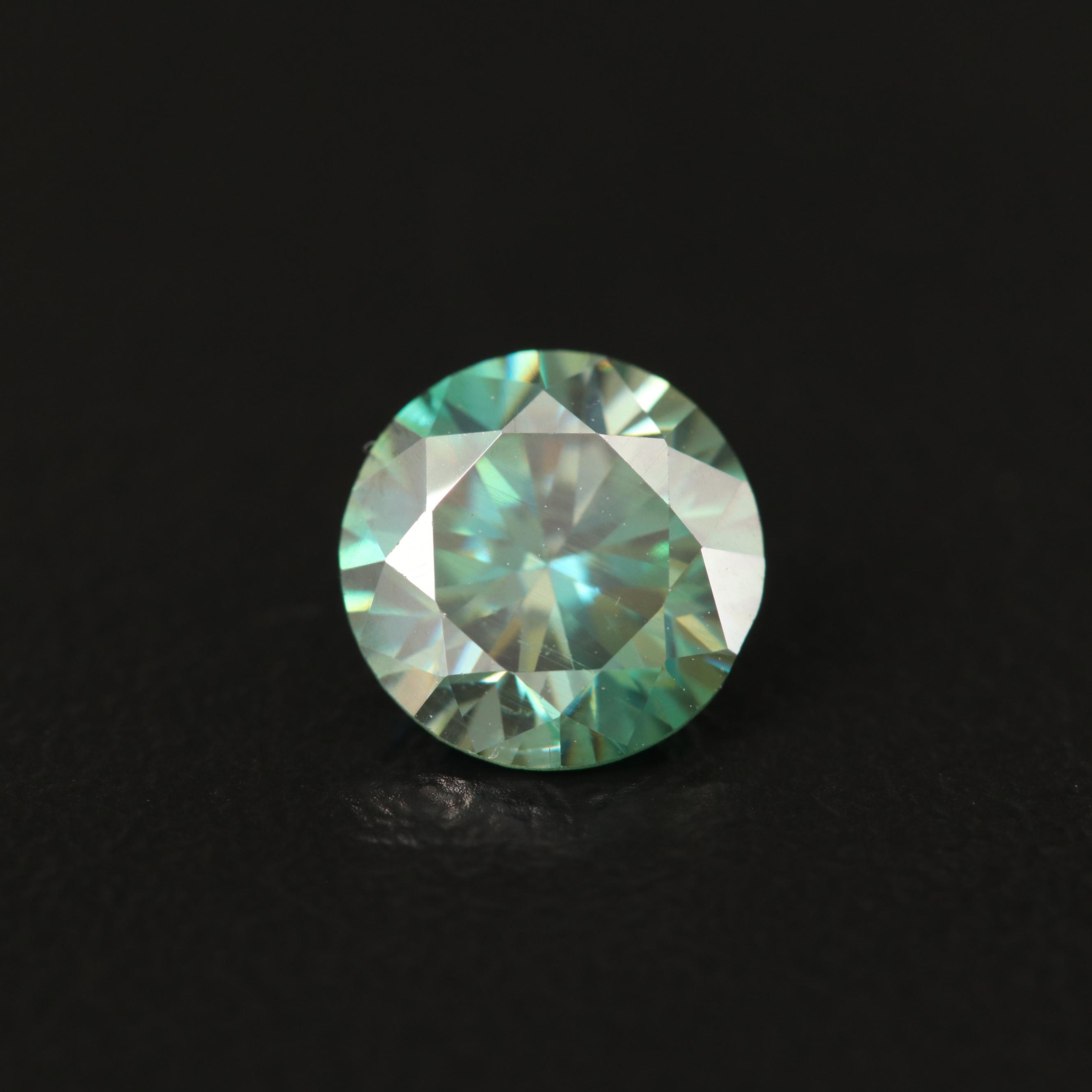 Loose Round Faceted Moissanite