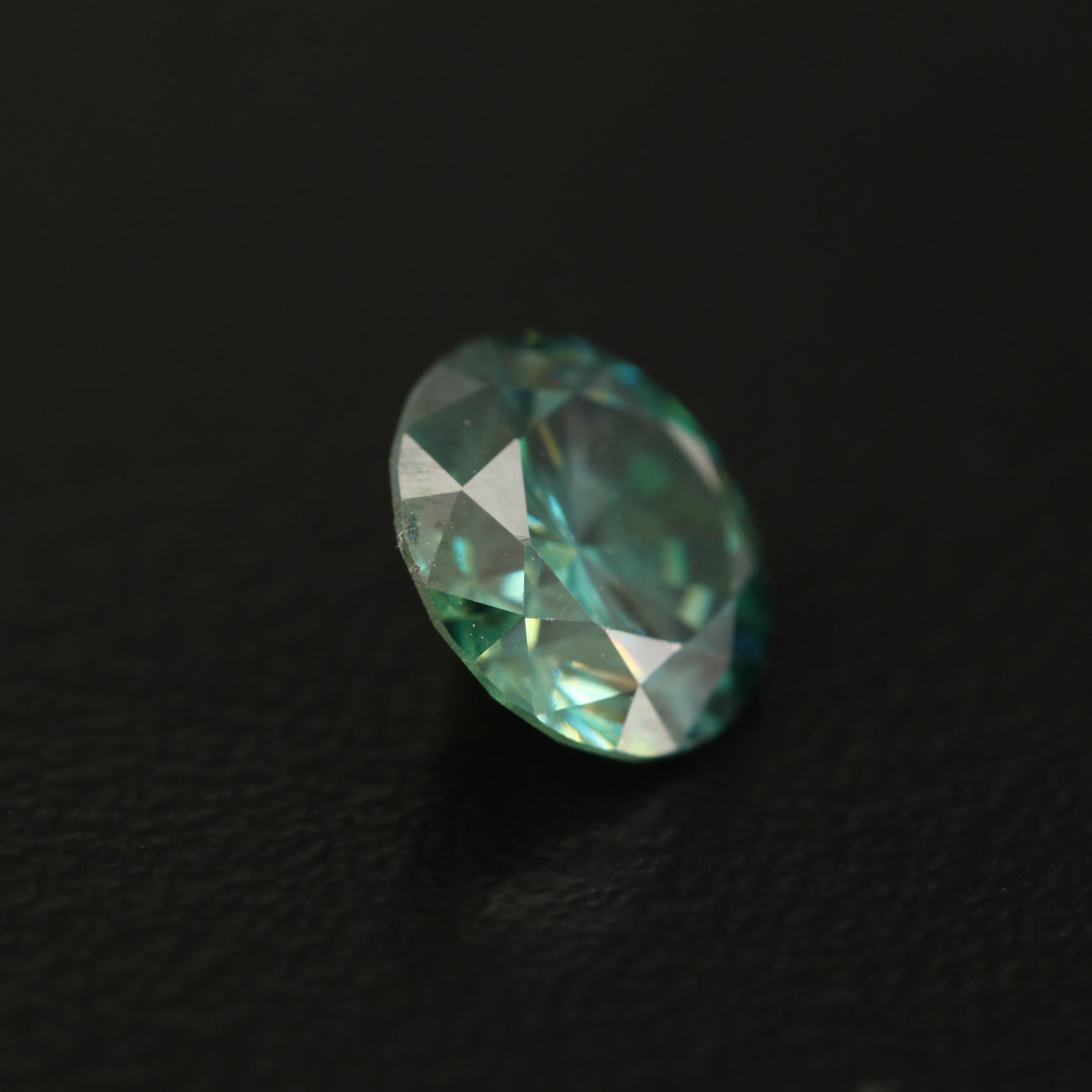 Loose Round Faceted Moissanite