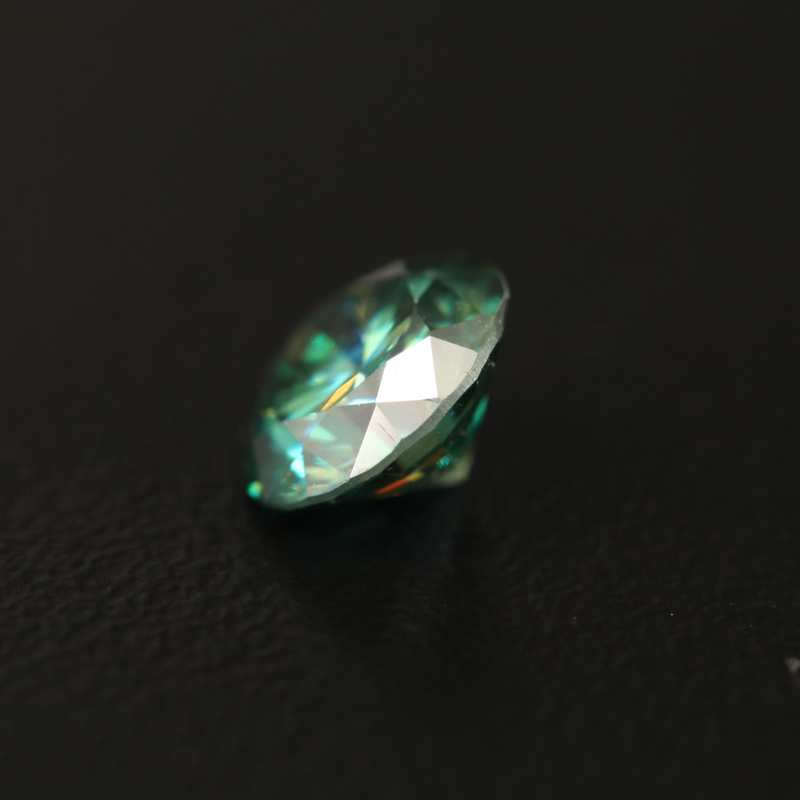 Loose Round Faceted Moissanite