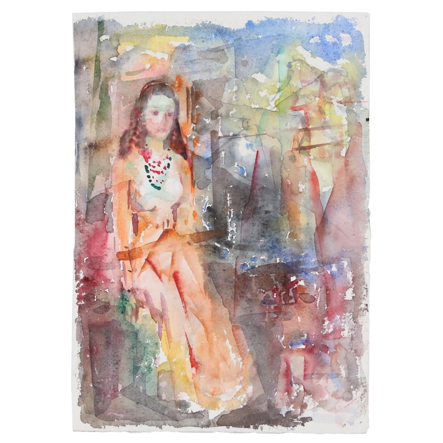 Murat Kaboulov Watercolor Figure Painting