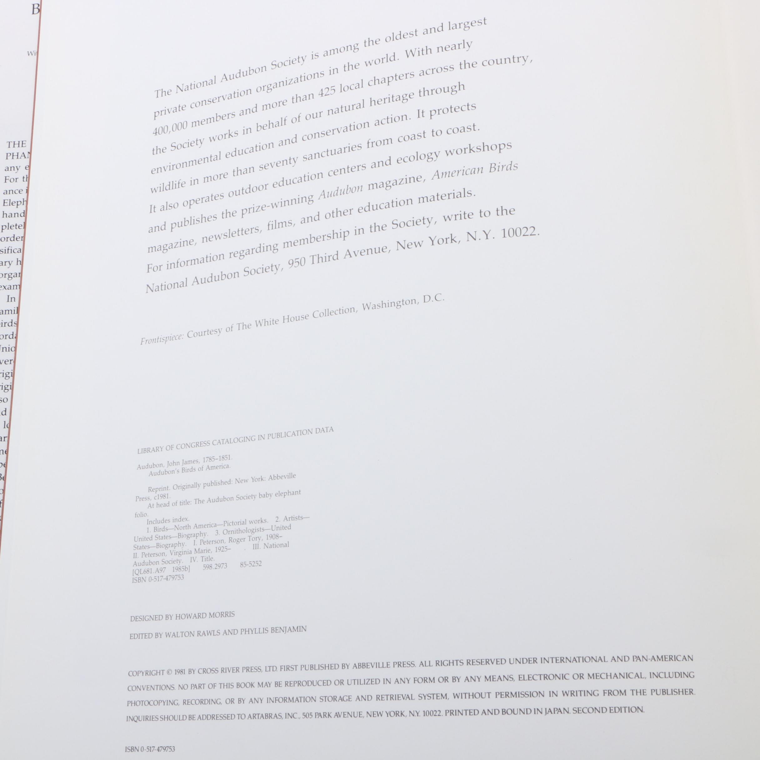 "Audubon’s Birds of America" by Roger T. Peterson and Virginia M. Peterson, 1985