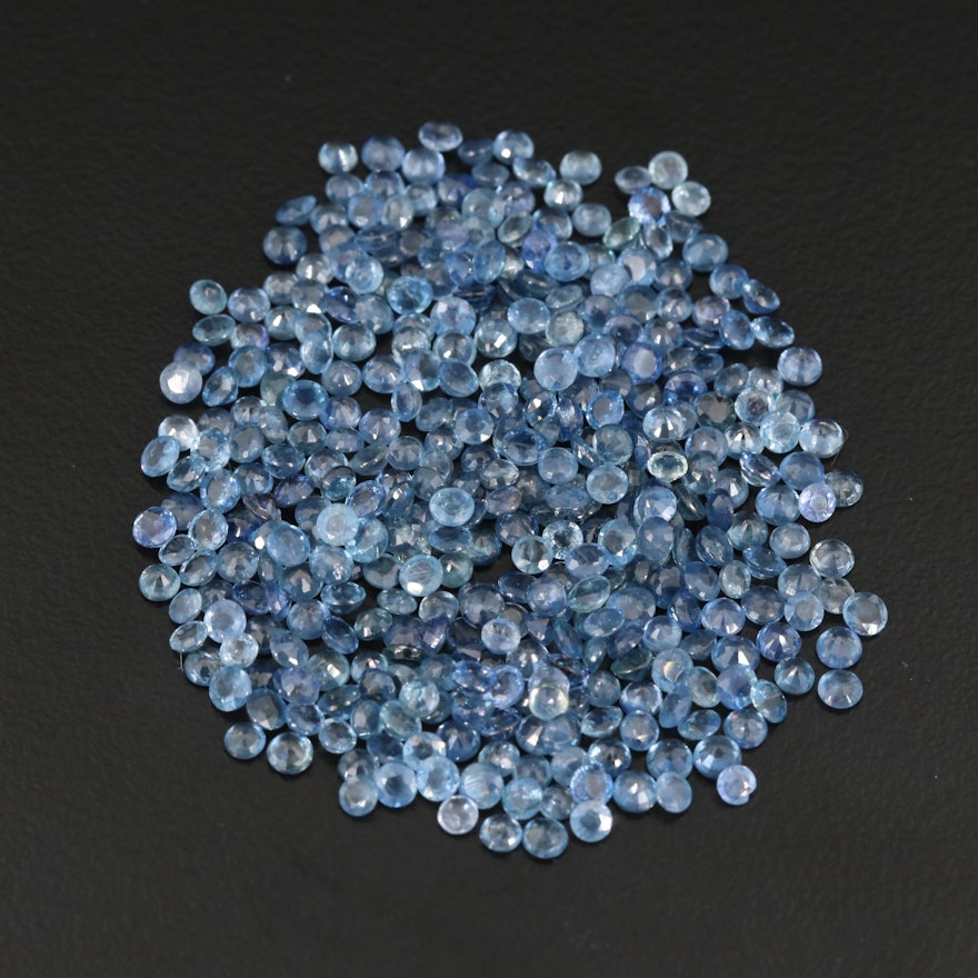 Loose 34.88 CTW Round Faceted Sapphires