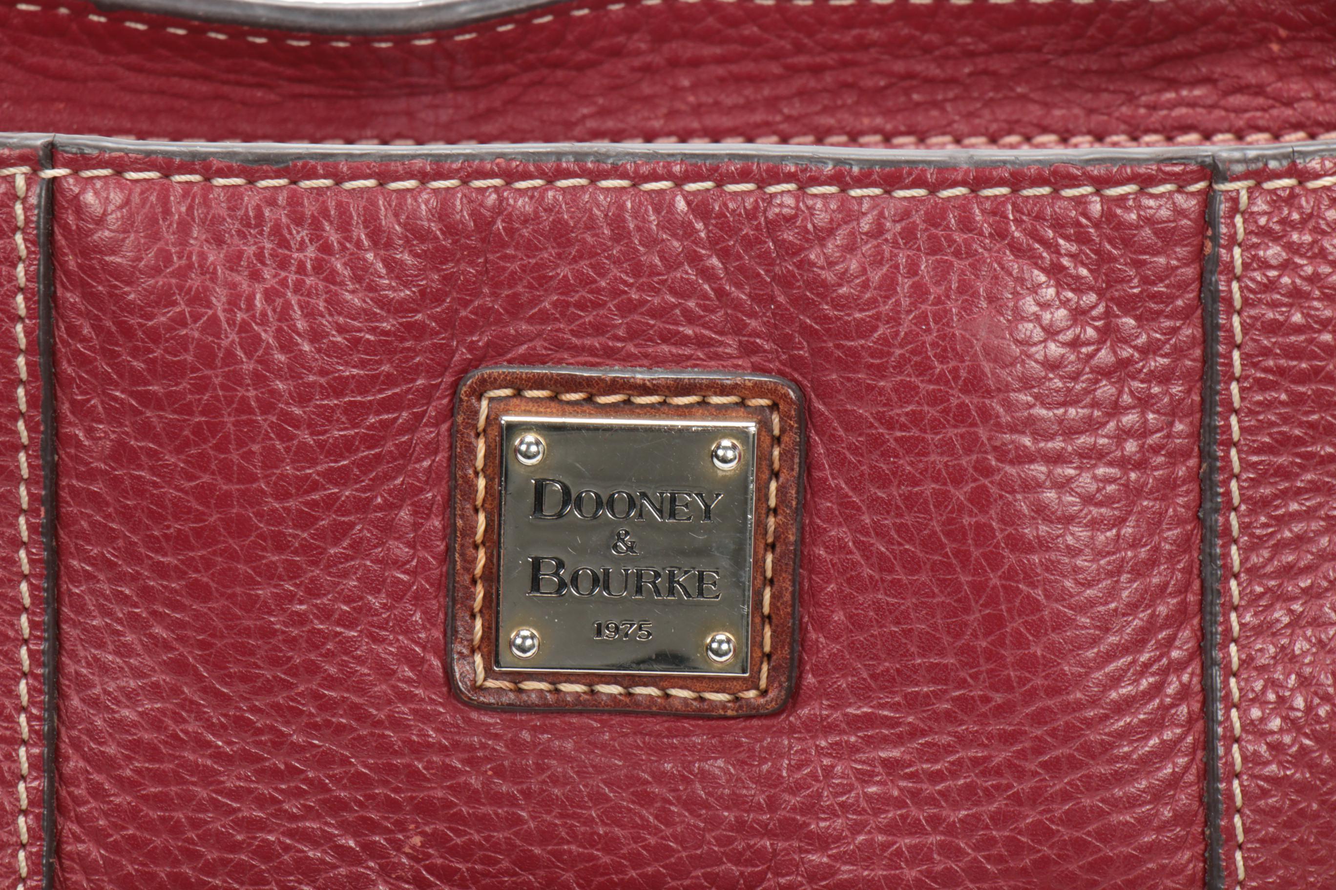 Dooney & Bourke Red Pebbled Leather Shoulder Bag
