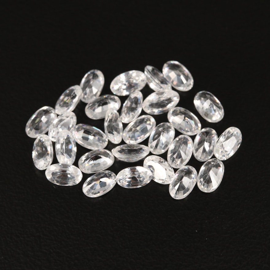 Loose 10.72 CTW Oval Faceted Zircon