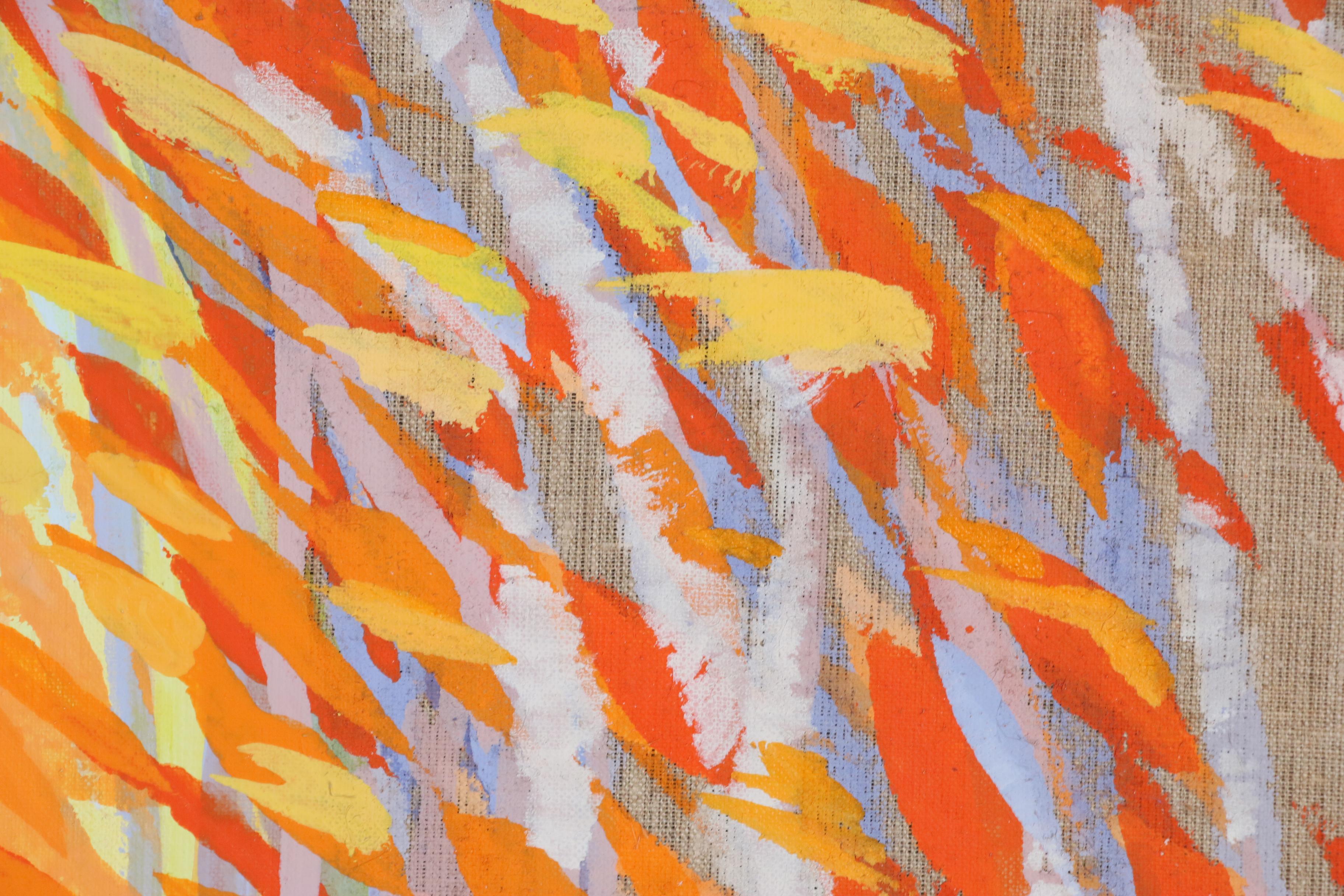 Kay Muir Acrylic Painting "Celestial Light", Late 20th Century