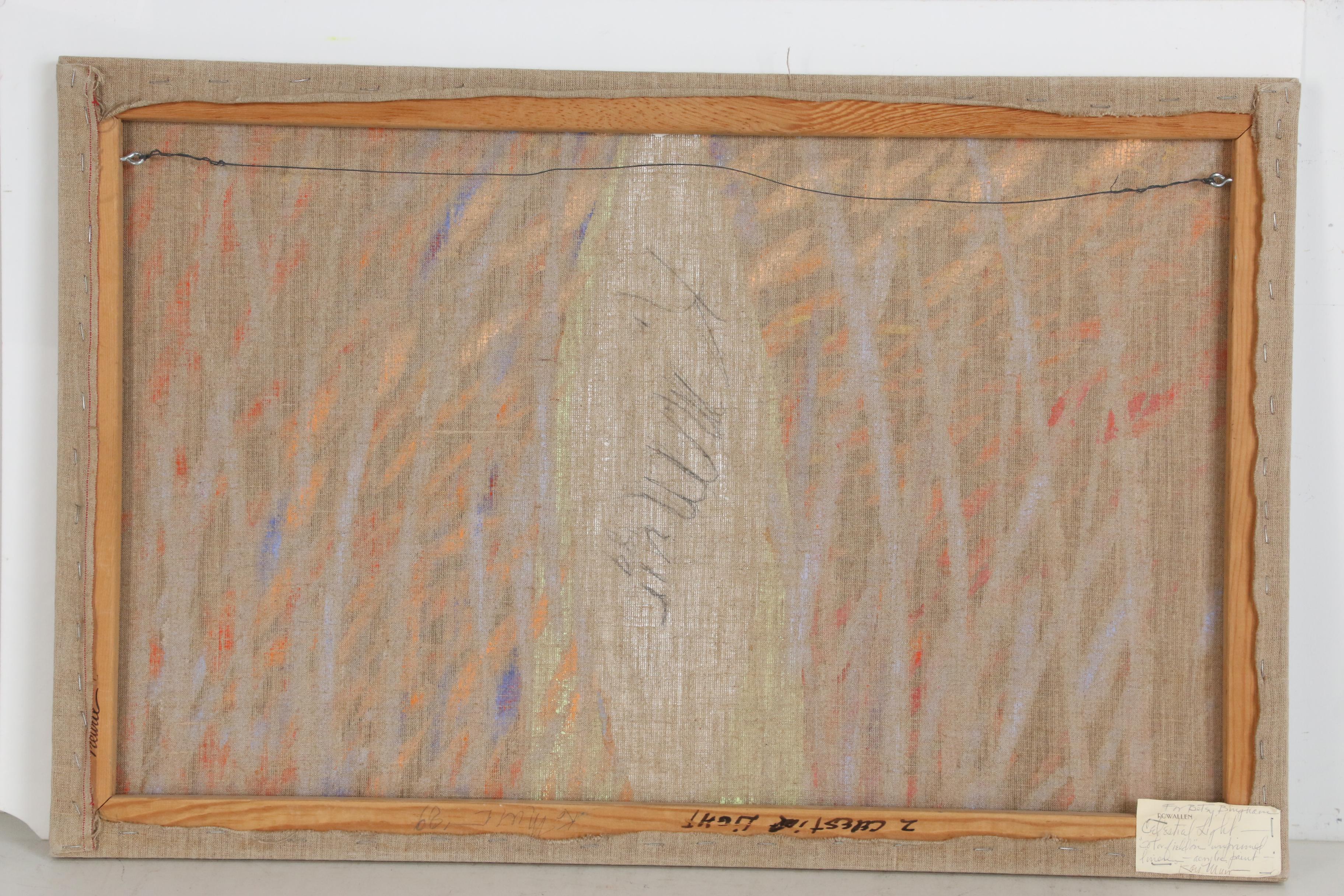 Kay Muir Acrylic Painting "Celestial Light", Late 20th Century