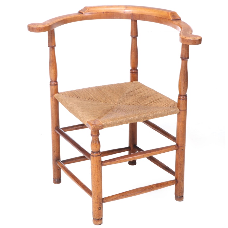 Federal Maple Country Roundabout Chair, Late 18th/Early 19th Century