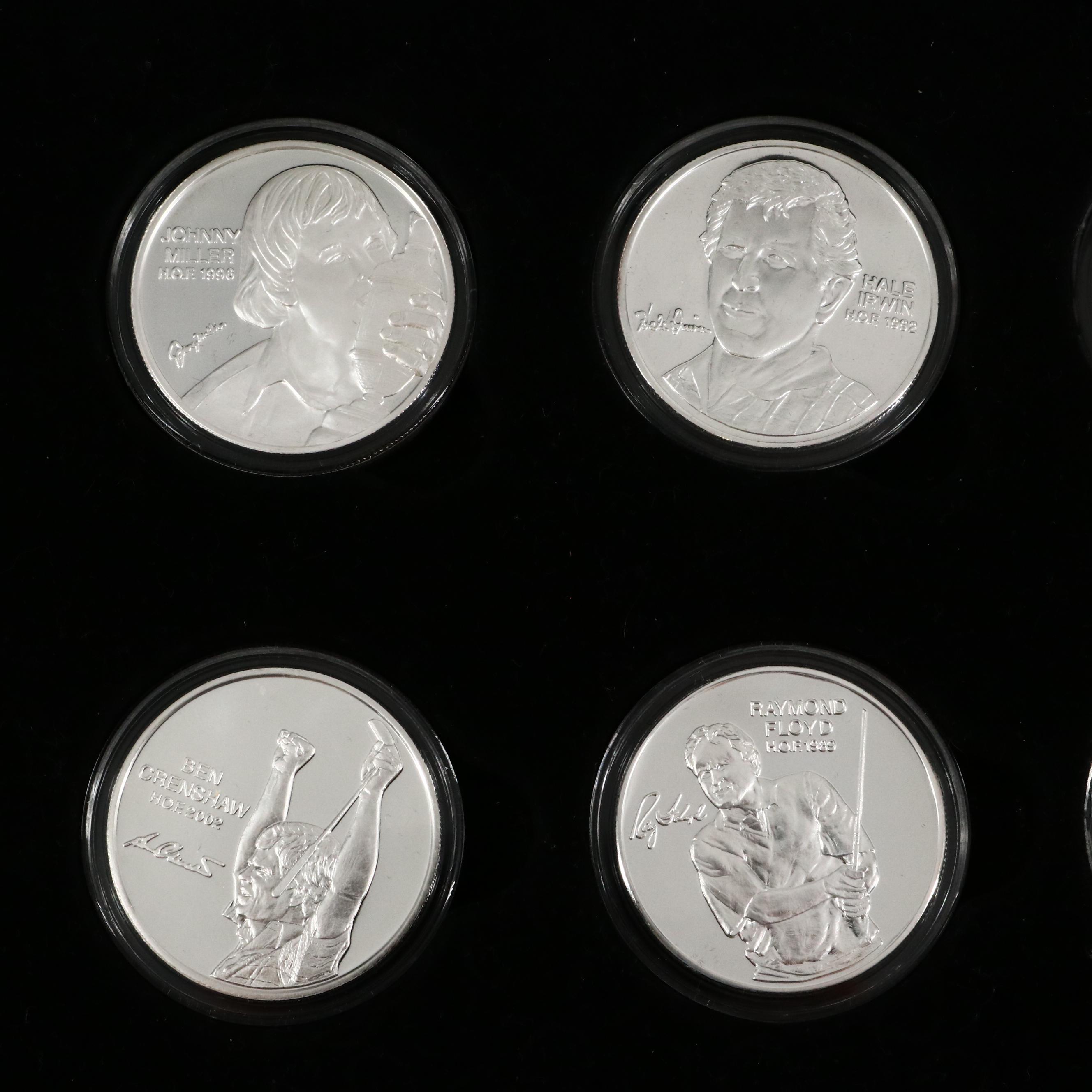 PGA Tour Partner's Club .999 Fine Silver Hall of Fame Golfers Rounds