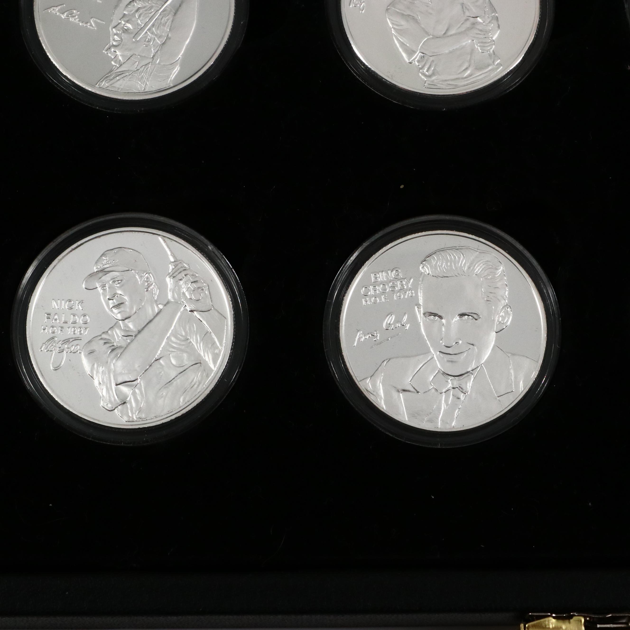 PGA Tour Partner's Club .999 Fine Silver Hall of Fame Golfers Rounds