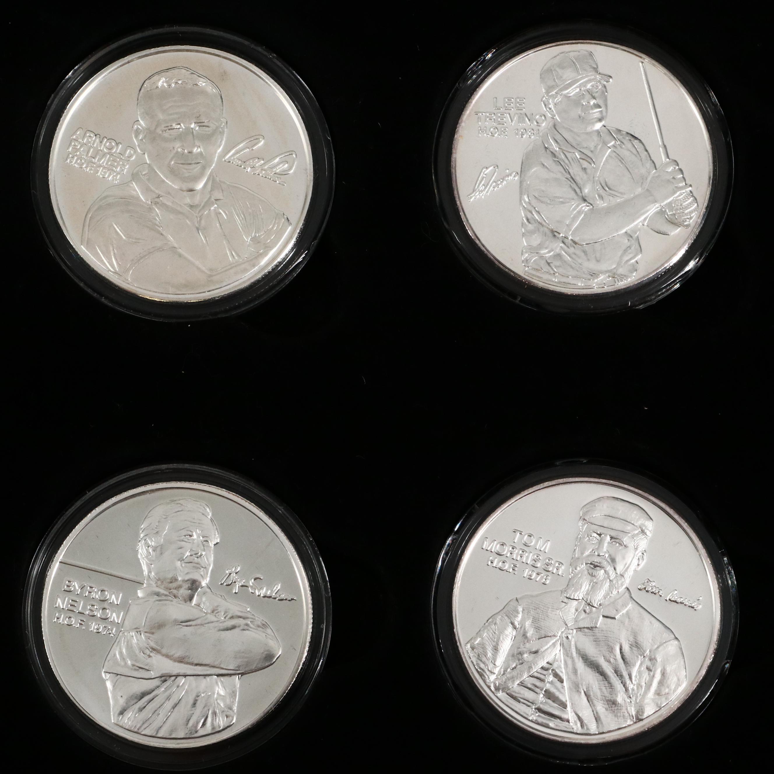 PGA Tour Partner's Club .999 Fine Silver Hall of Fame Golfers Rounds