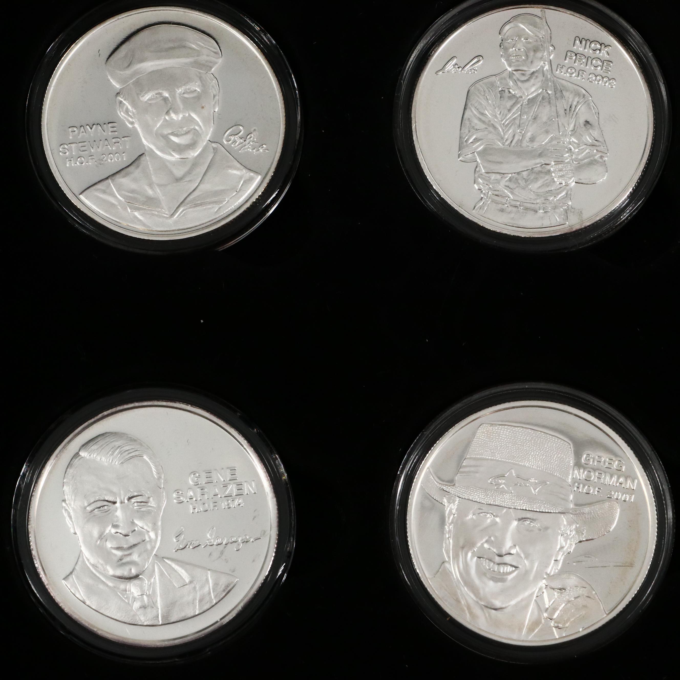 PGA Tour Partner's Club .999 Fine Silver Hall of Fame Golfers Rounds