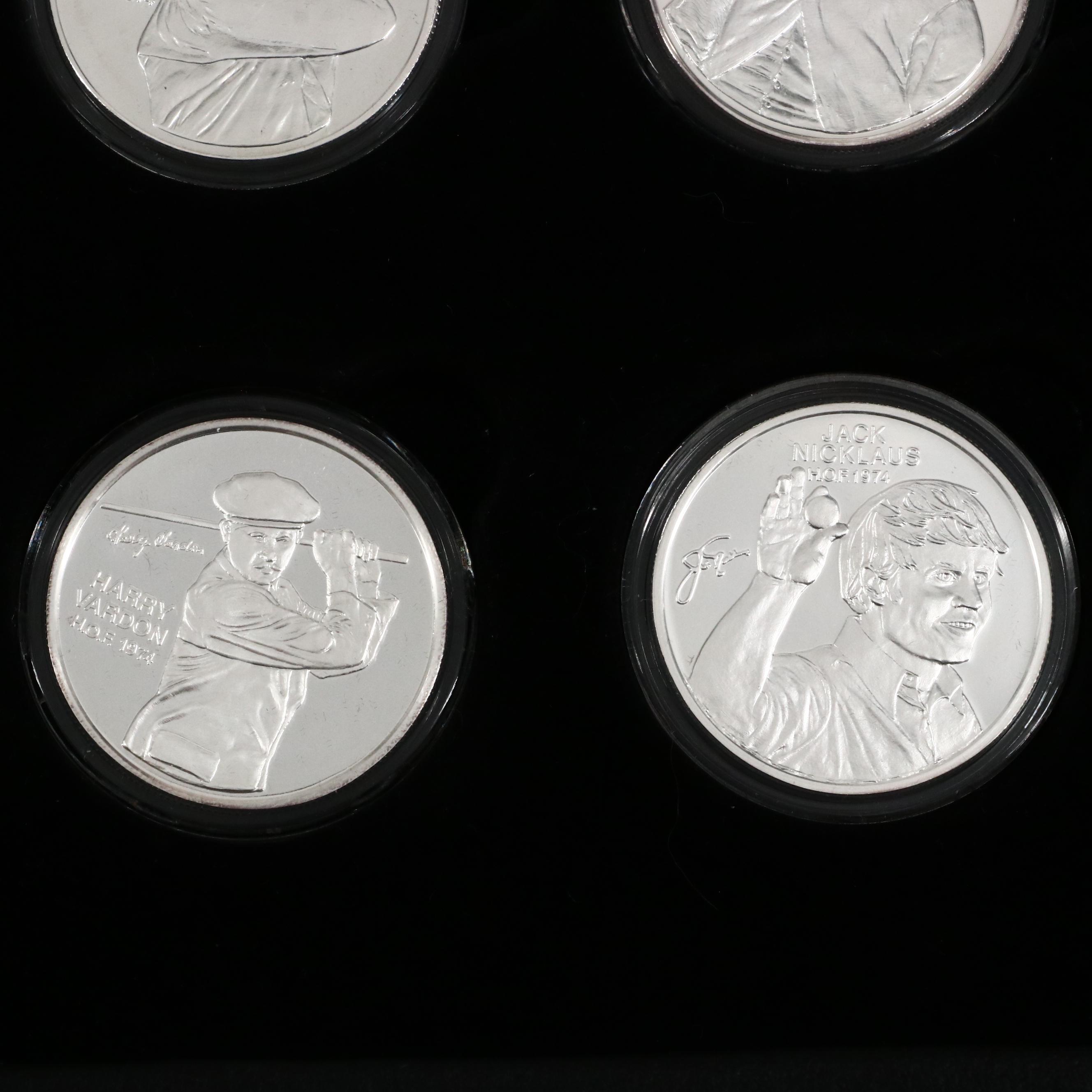 PGA Tour Partner's Club .999 Fine Silver Hall of Fame Golfers Rounds