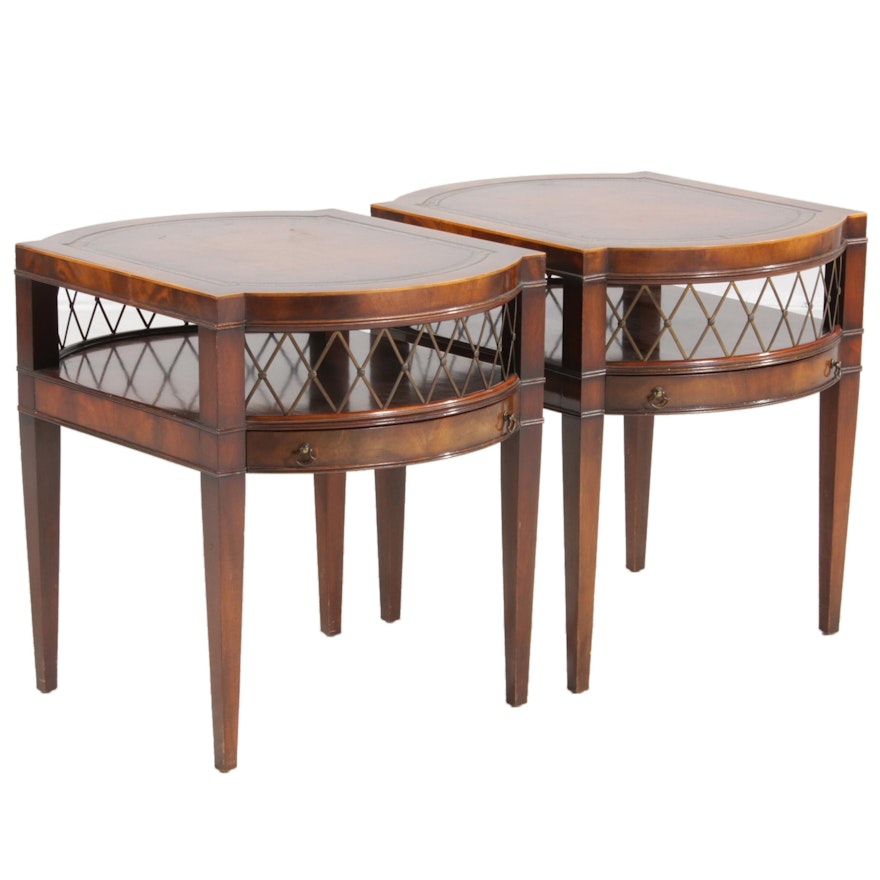 Pair of Weiman Furniture Side Tables, Mid-20th Century