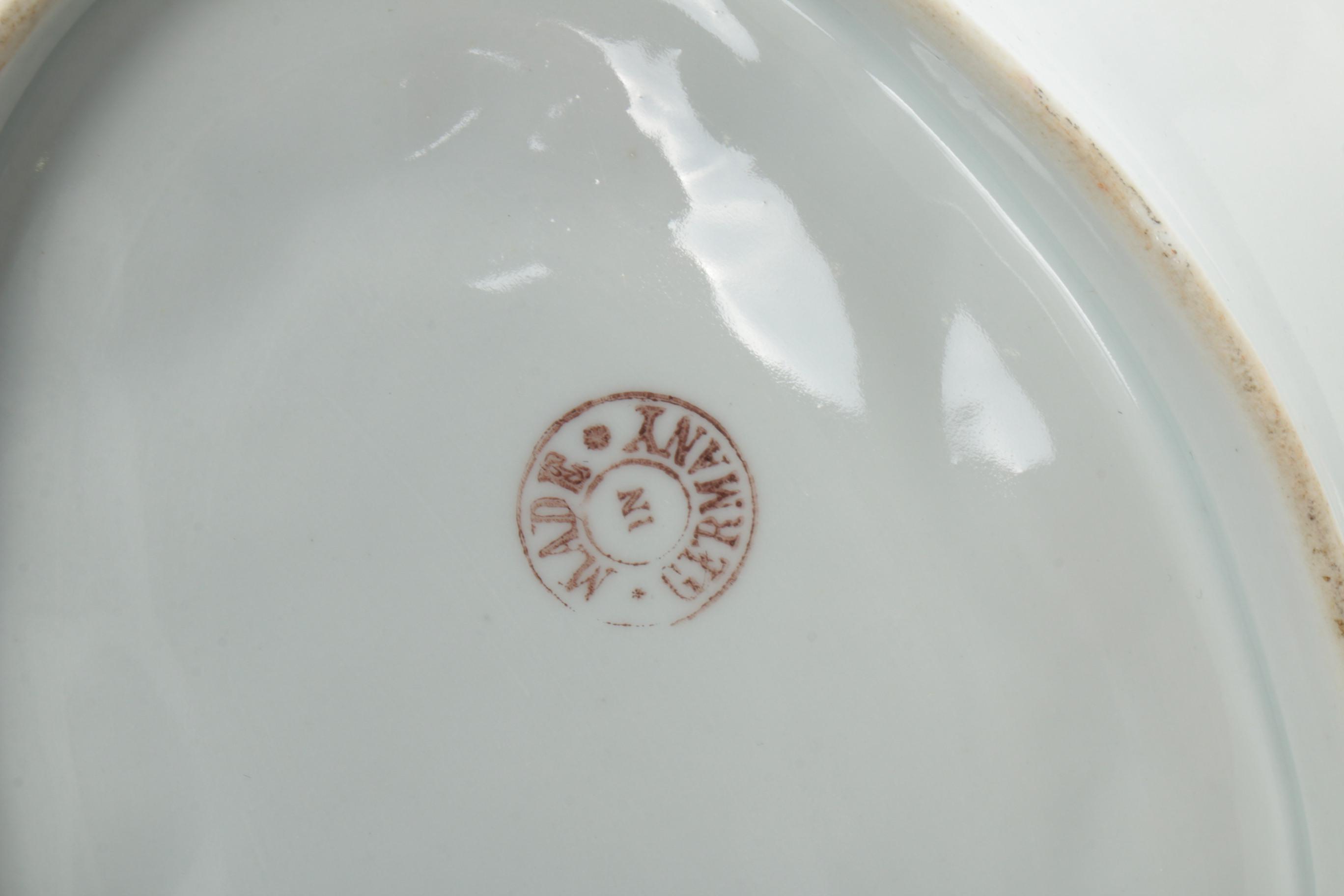European Porcelain and Bone China Plates and Serveware, Late 19th/Early 20th C.
