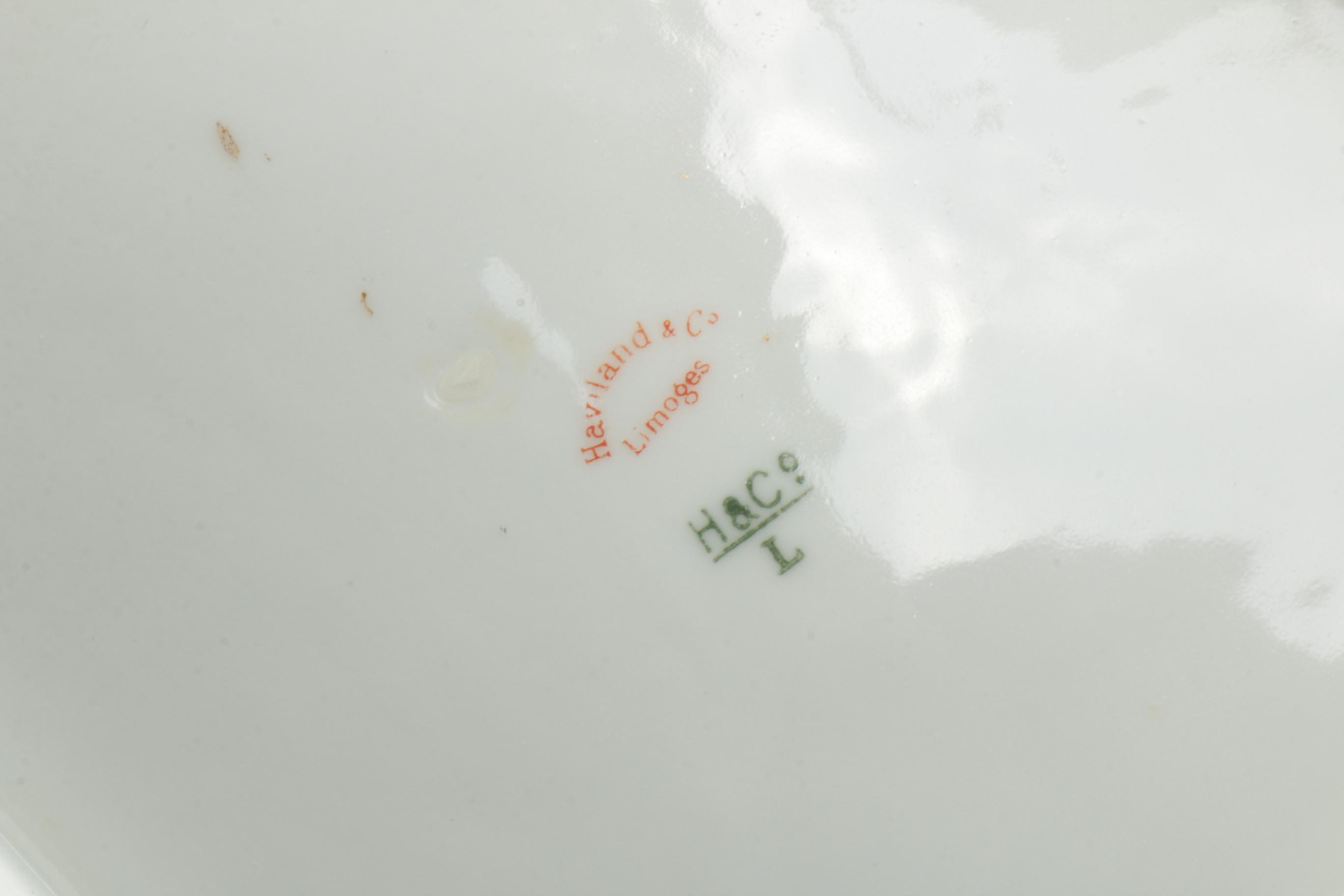 European Porcelain and Bone China Plates and Serveware, Late 19th/Early 20th C.