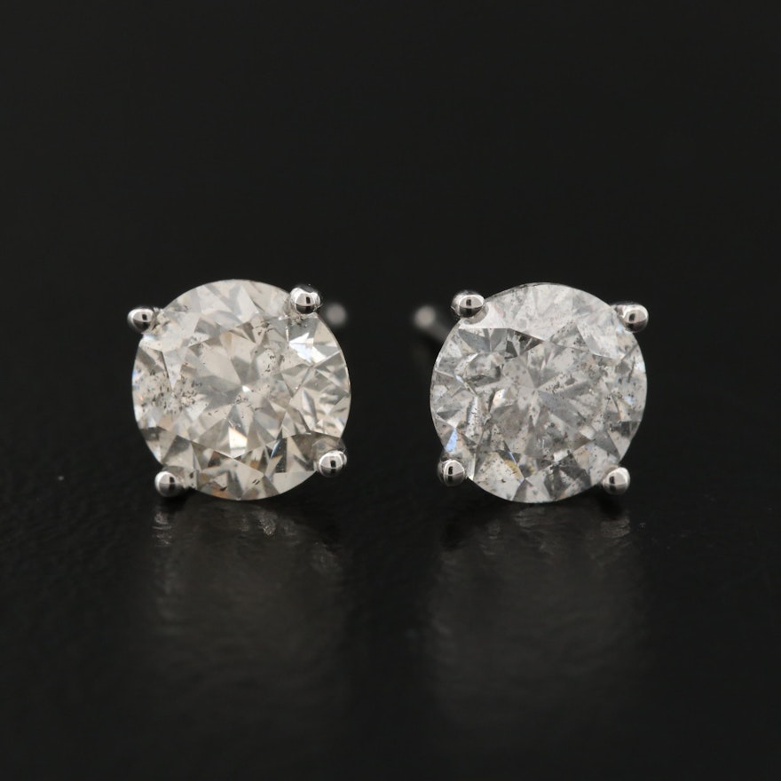 14K Martini Set 2.08 CTW Diamond Stud Earrings