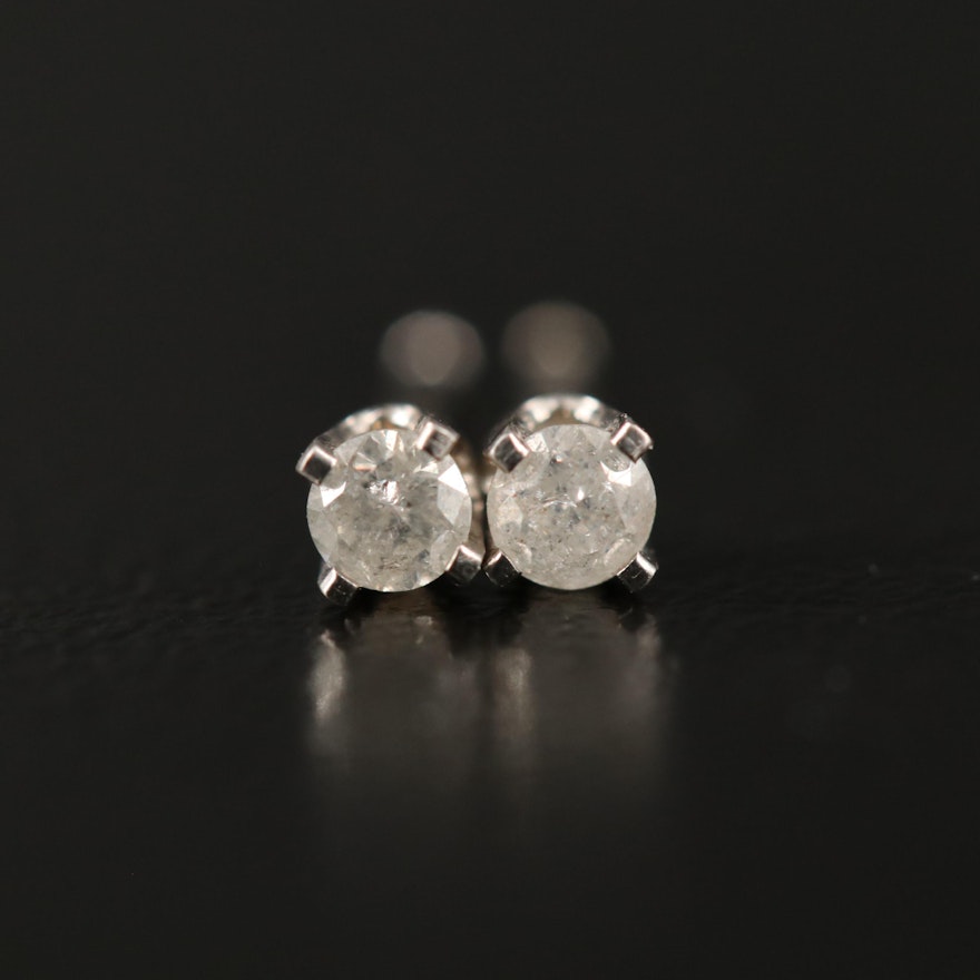 14K 0.12 CTW Diamond Stud Earrings