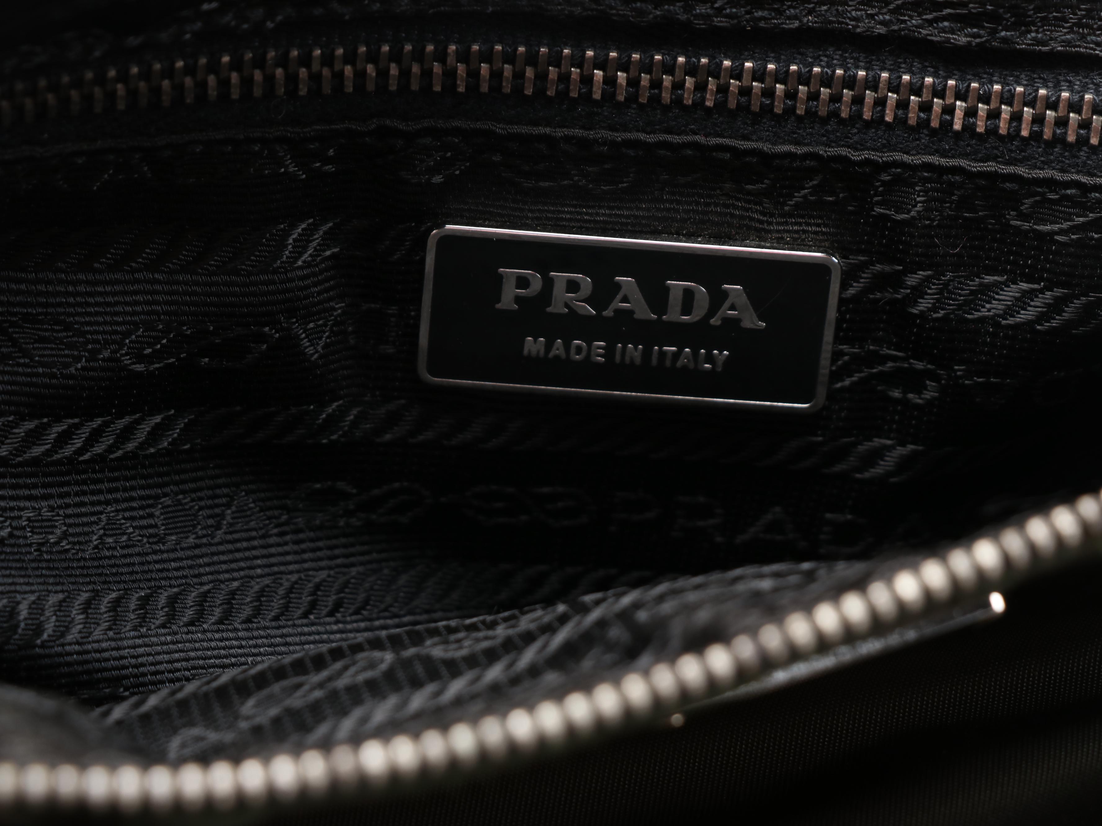 Prada Dark Green Tessuto Nylon Tote Bag