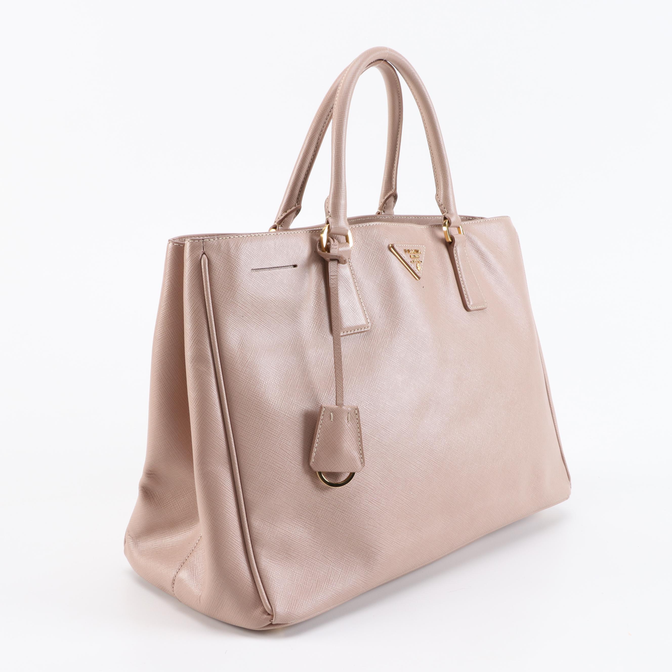 Prada Galleria Bag in Cammeo Saffiano Lux Leather