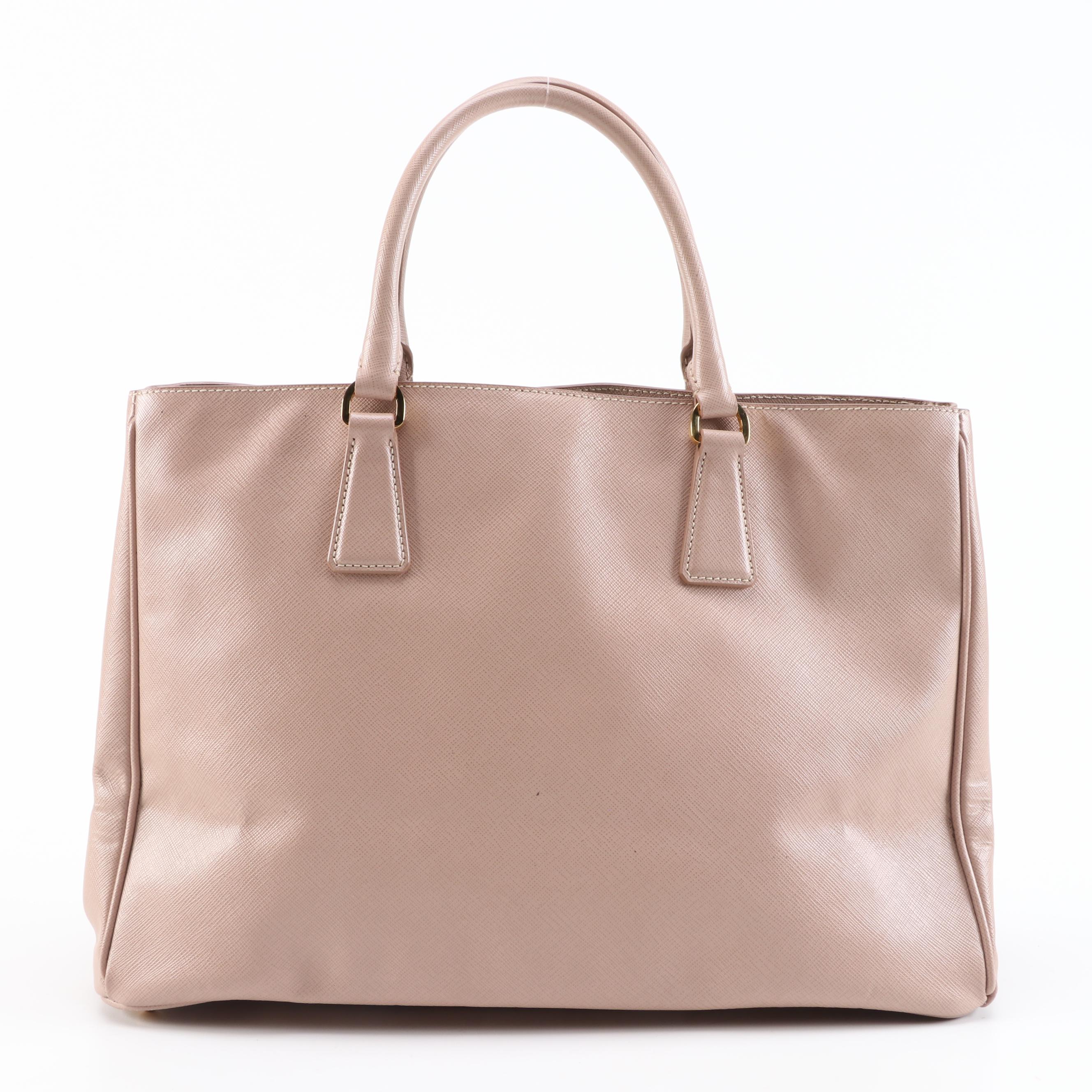 Prada Galleria Bag in Cammeo Saffiano Lux Leather