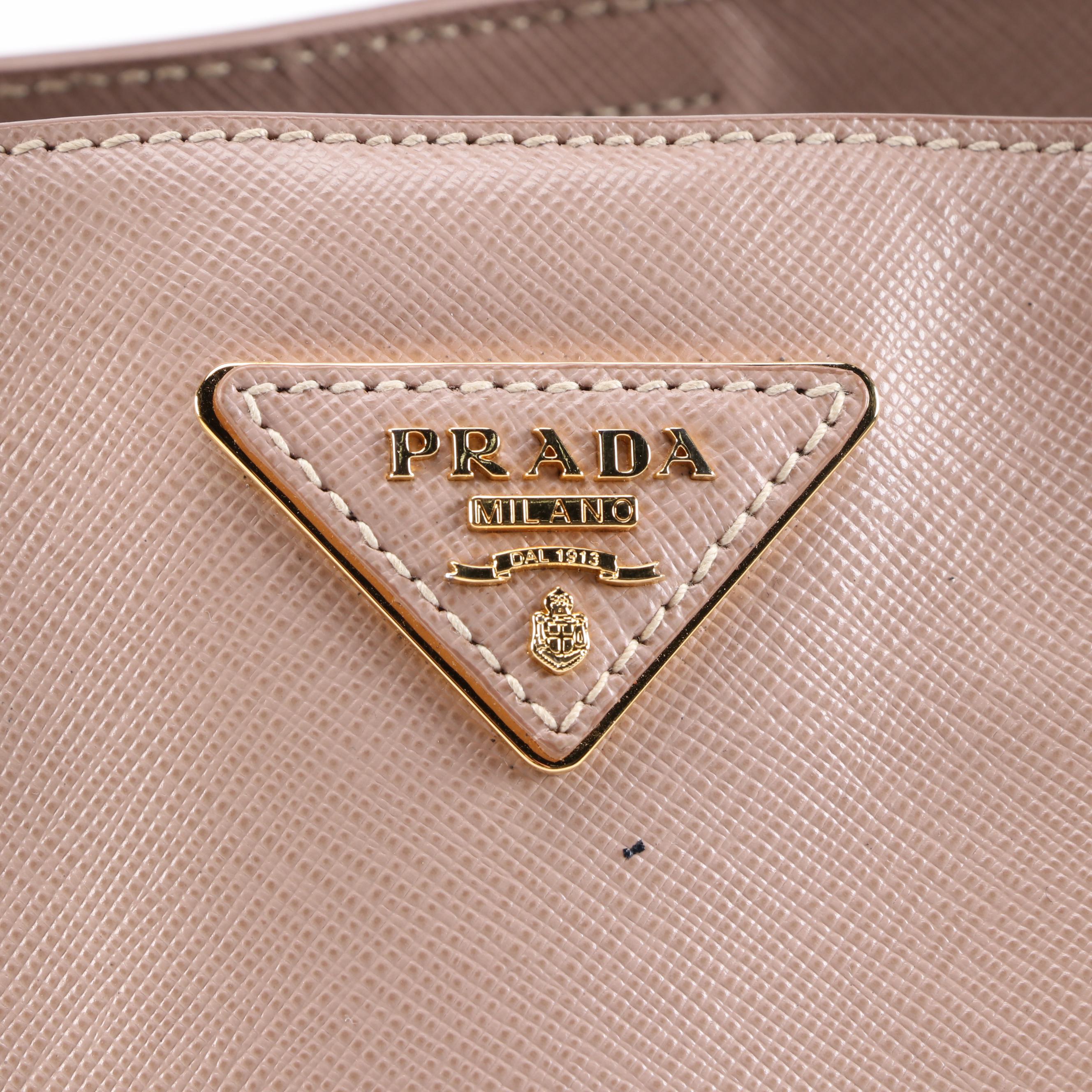 Prada Galleria Bag in Cammeo Saffiano Lux Leather
