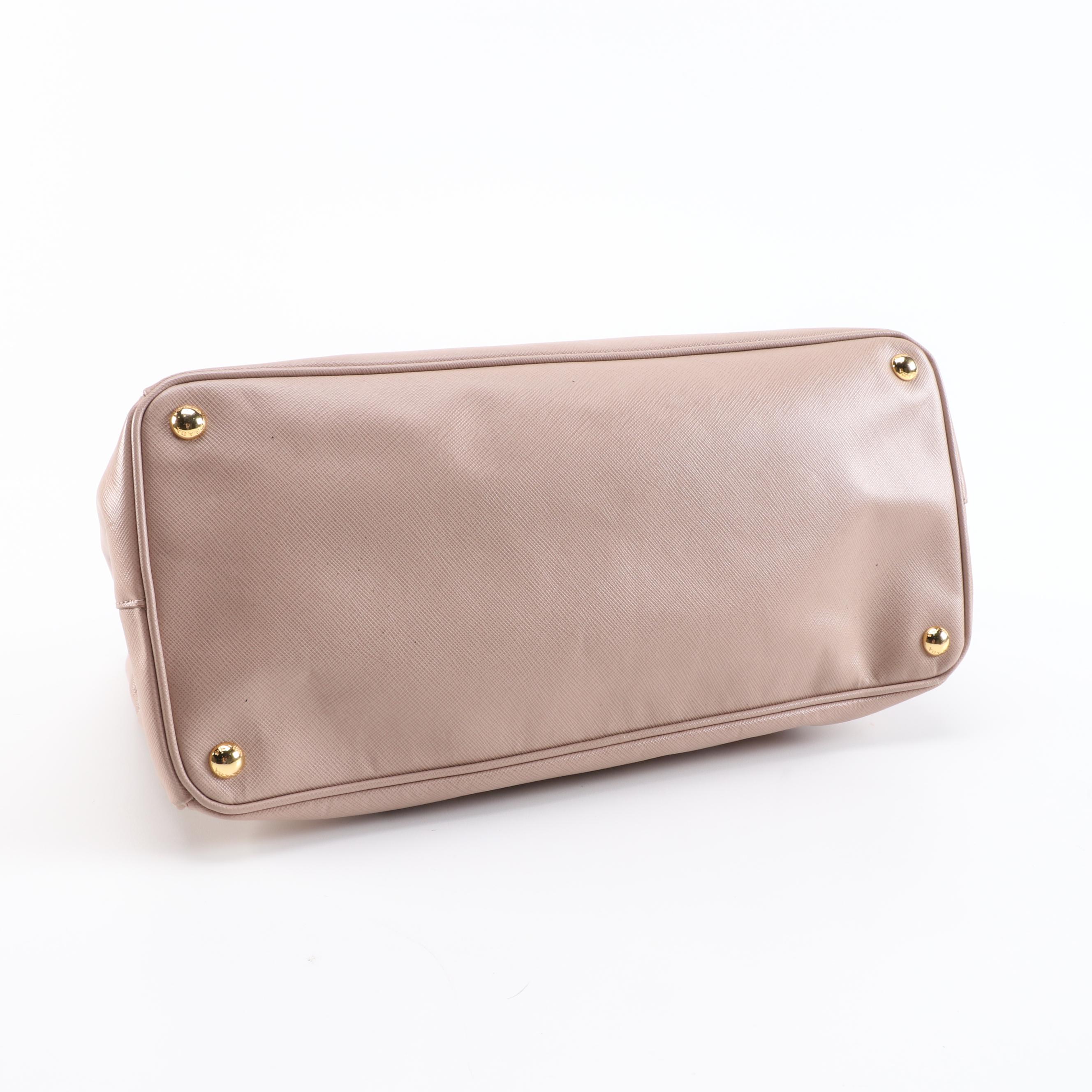 Prada Galleria Bag in Cammeo Saffiano Lux Leather