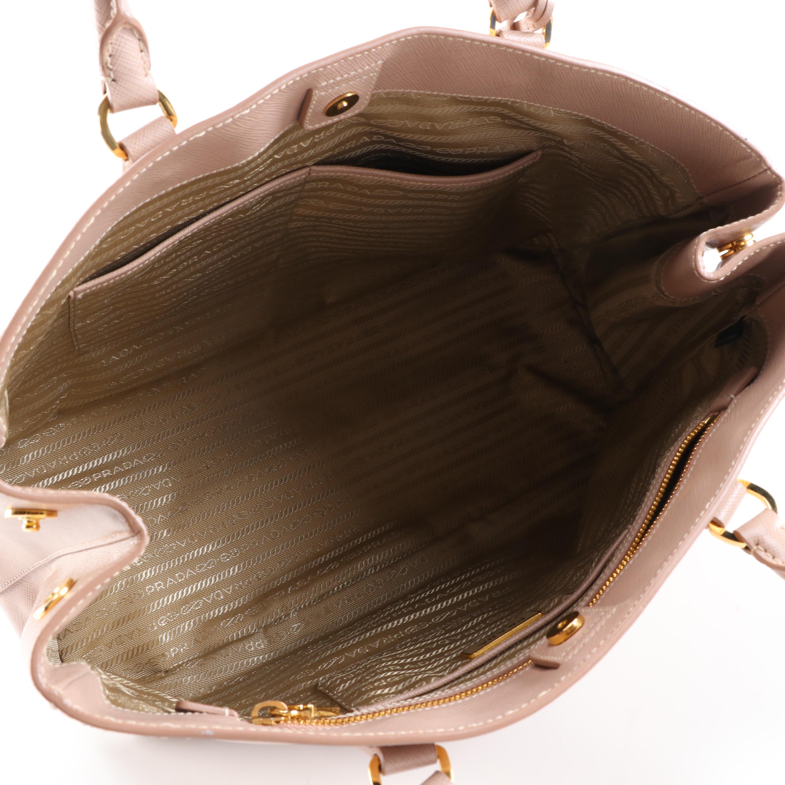 Prada Galleria Bag in Cammeo Saffiano Lux Leather