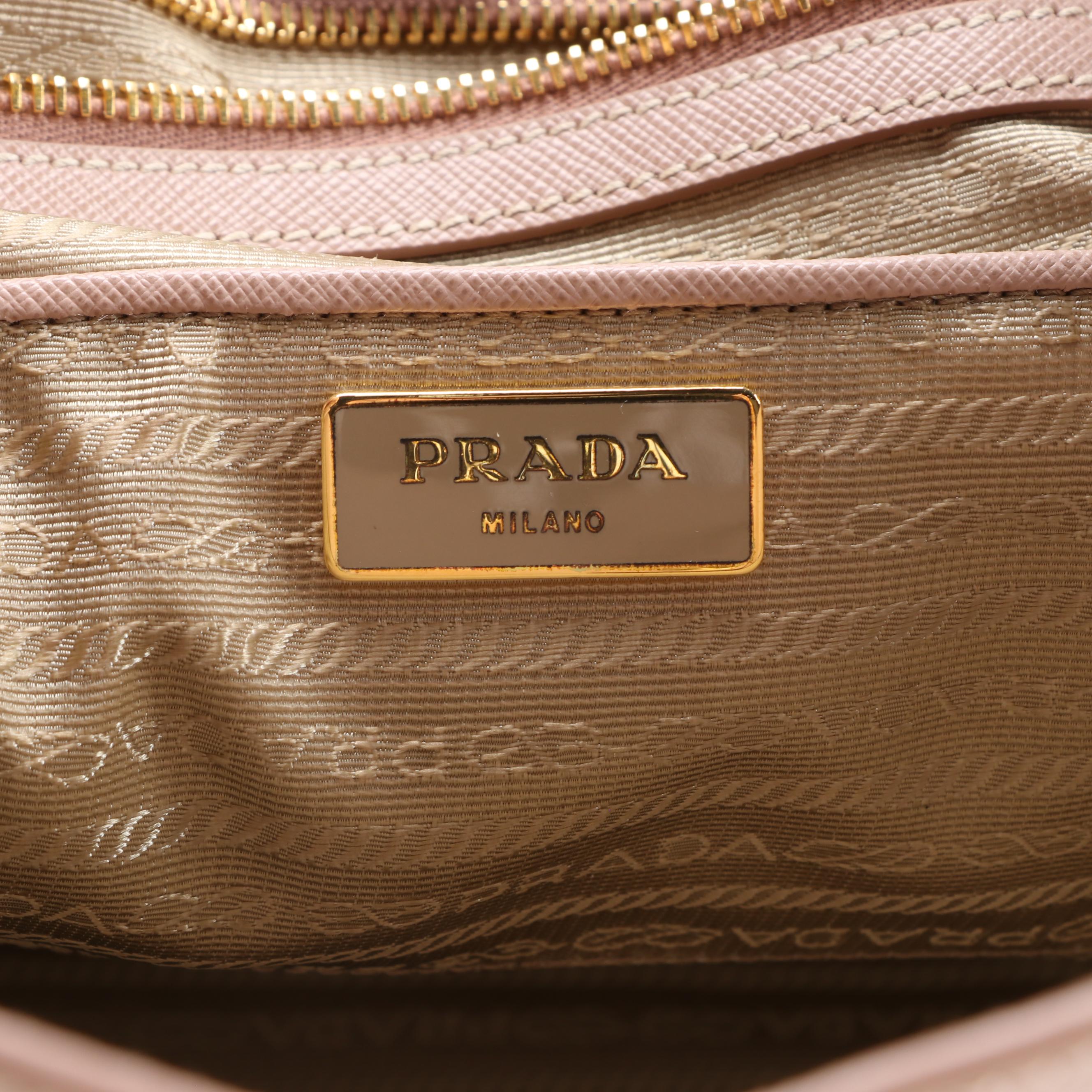 Prada Galleria Bag in Cammeo Saffiano Lux Leather