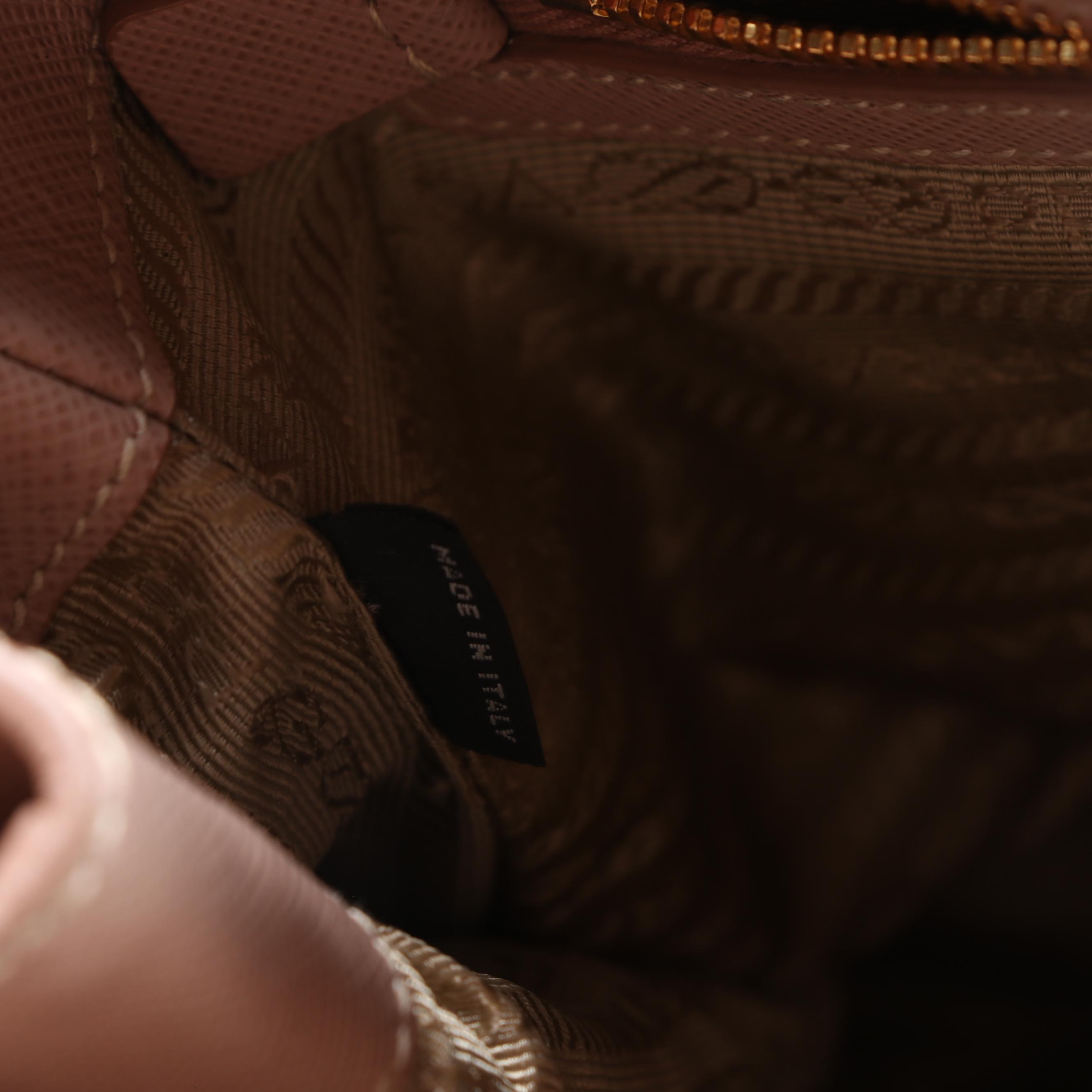 Prada Galleria Bag in Cammeo Saffiano Lux Leather