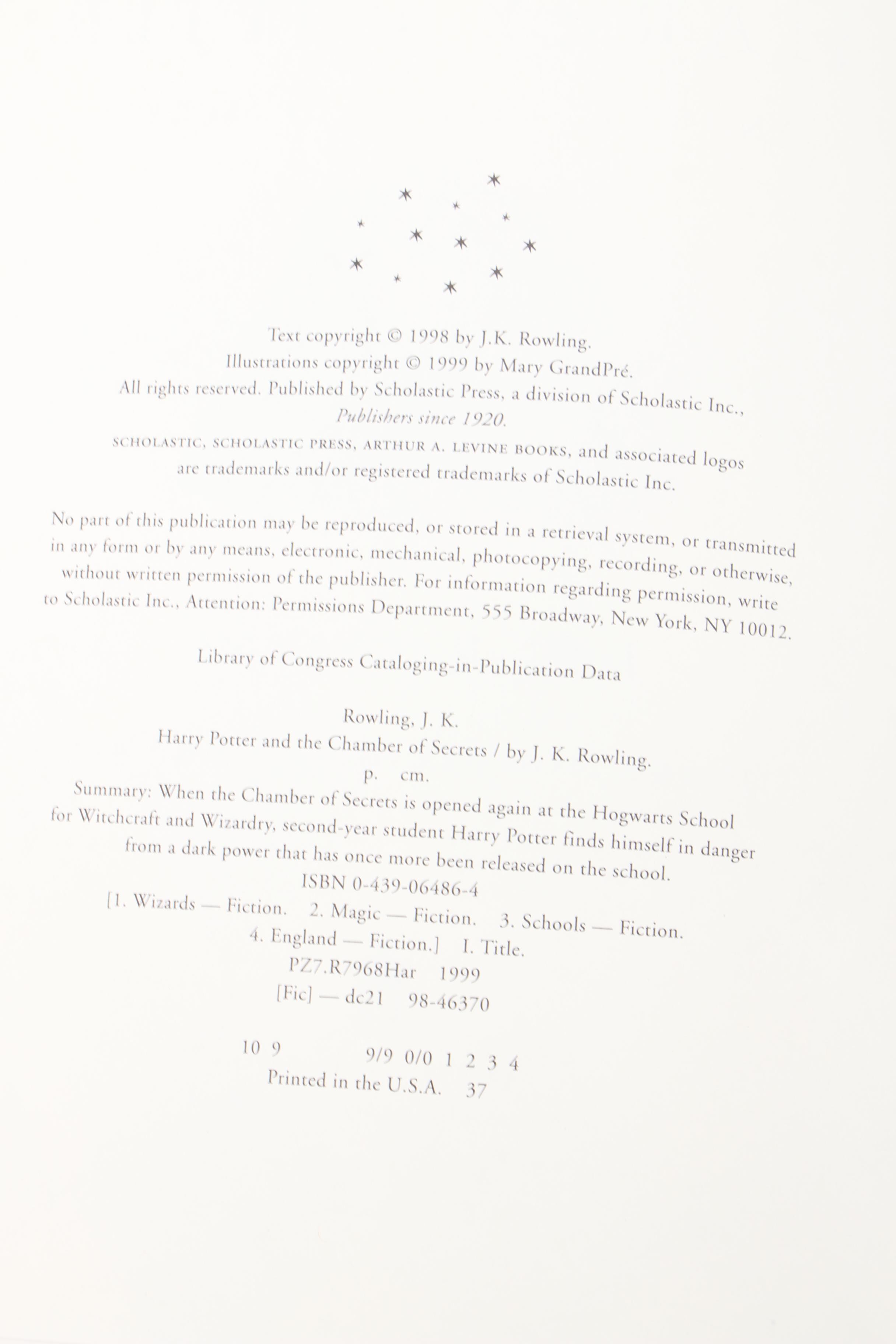 First American Edition "Harry Potter" Complete Set by J. K. Rowling