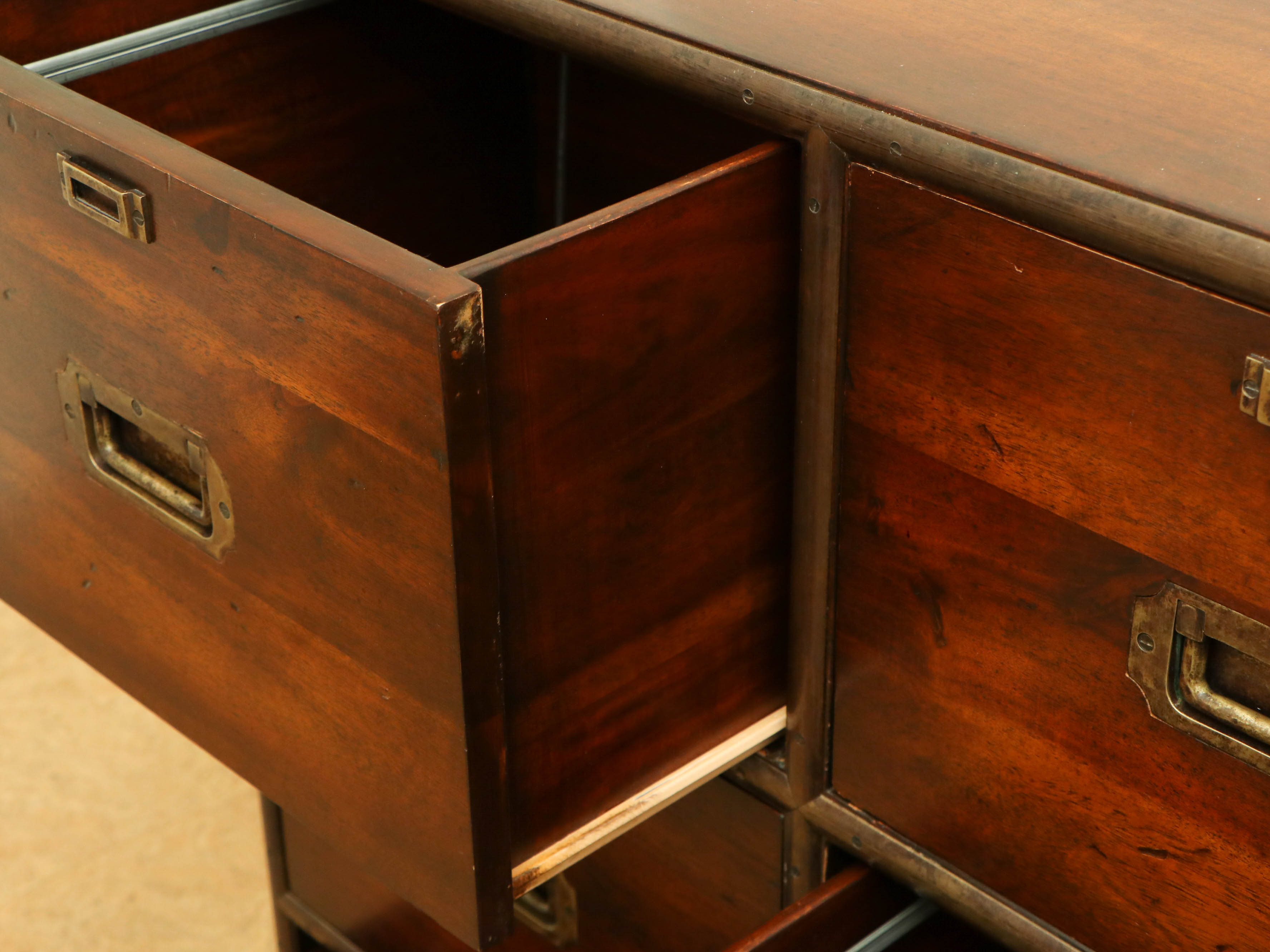 Theodore Alexander "Campaign Collection" 6-Drawer File Cabinet