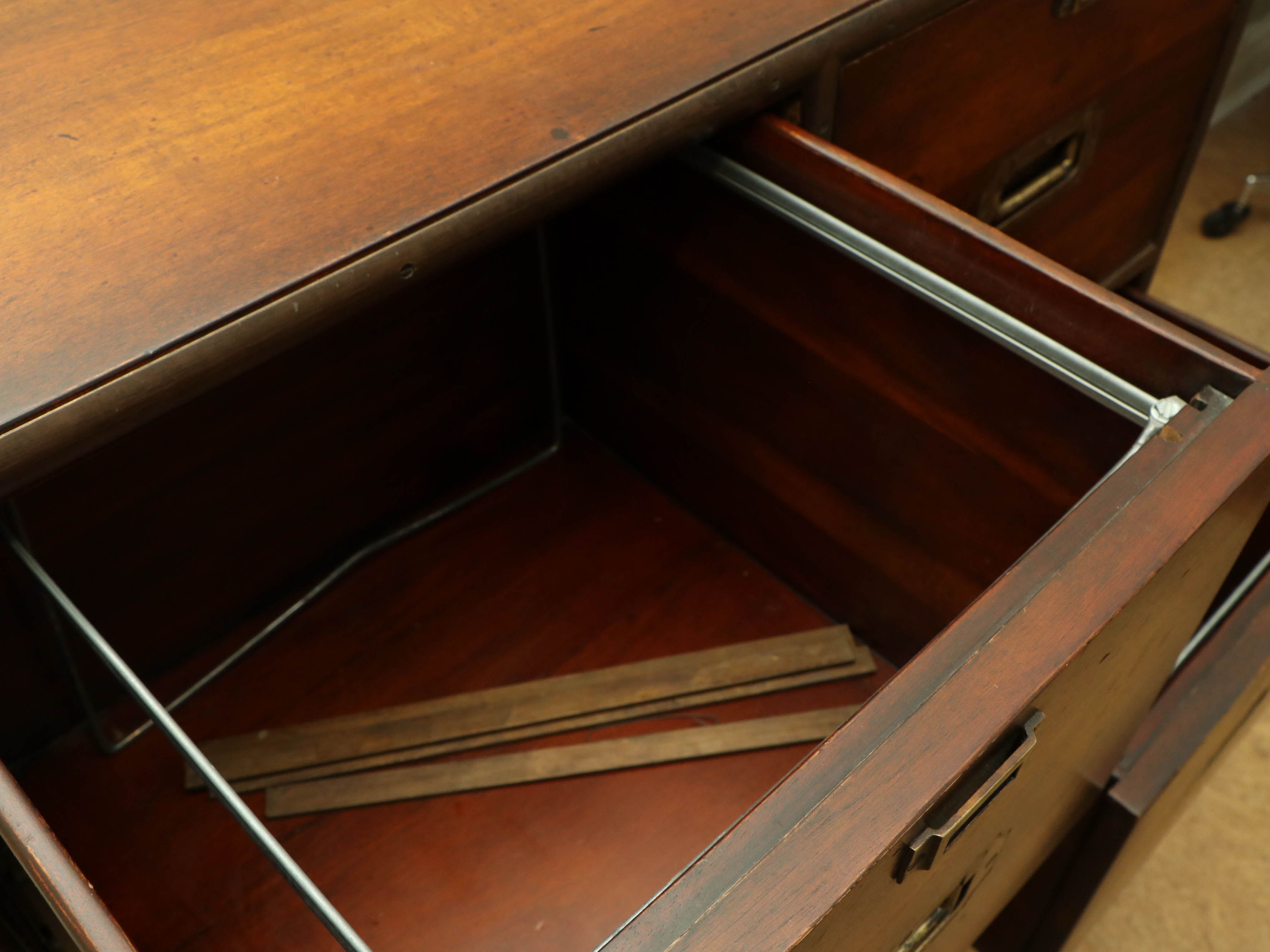 Theodore Alexander "Campaign Collection" 6-Drawer File Cabinet