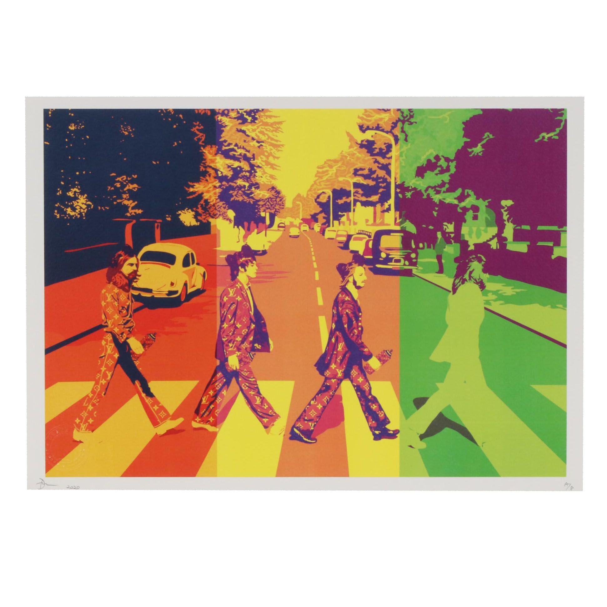 Death NYC Pop Art Graphic Print "Beatles Cross Mix", 2020
