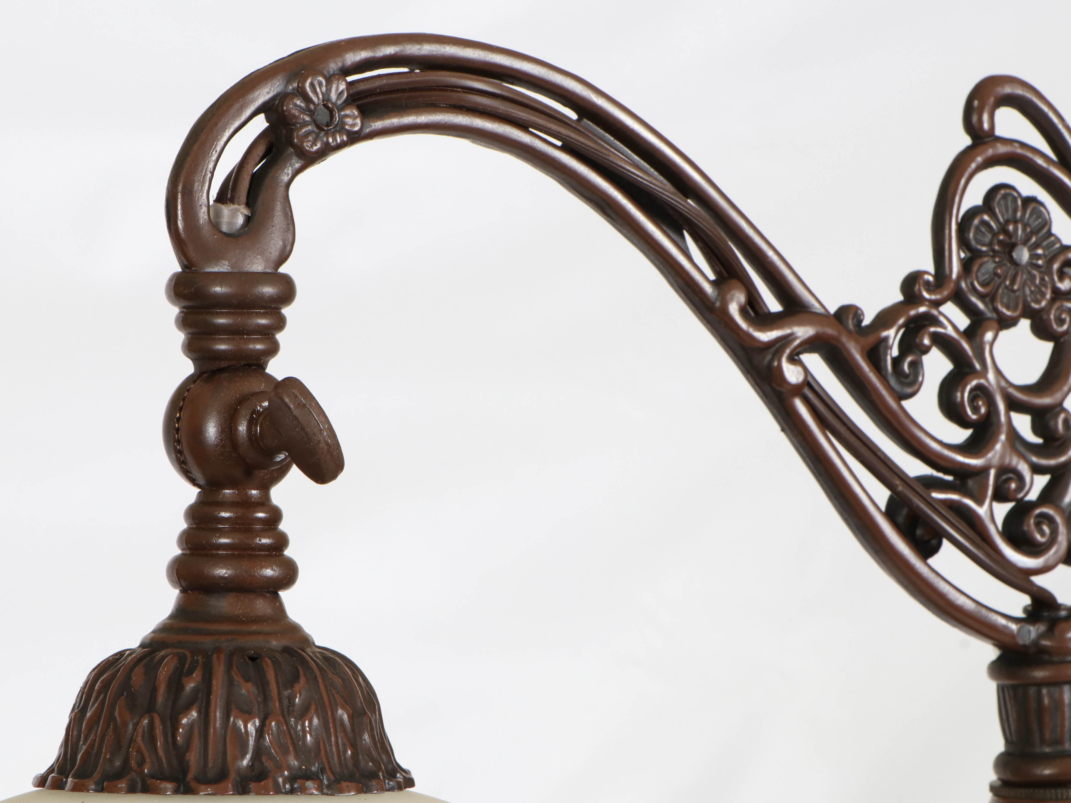 Dale Tiffany Floor Lamp with Glynda Turley Reverse Painted Shade